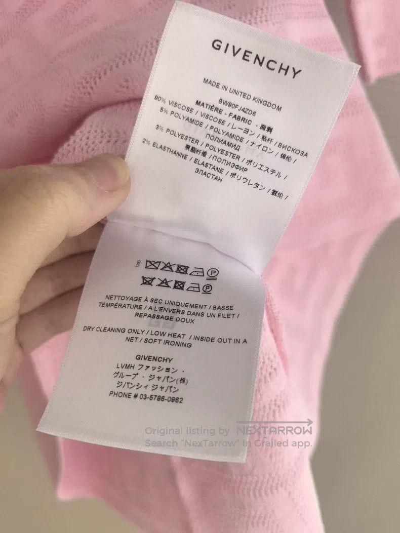 Givenchy Givenchy Pink vintage logo cutout short-sleeved T-shirt Size M / US 6-8 / IT 42-44 - 4 Thumbnail
