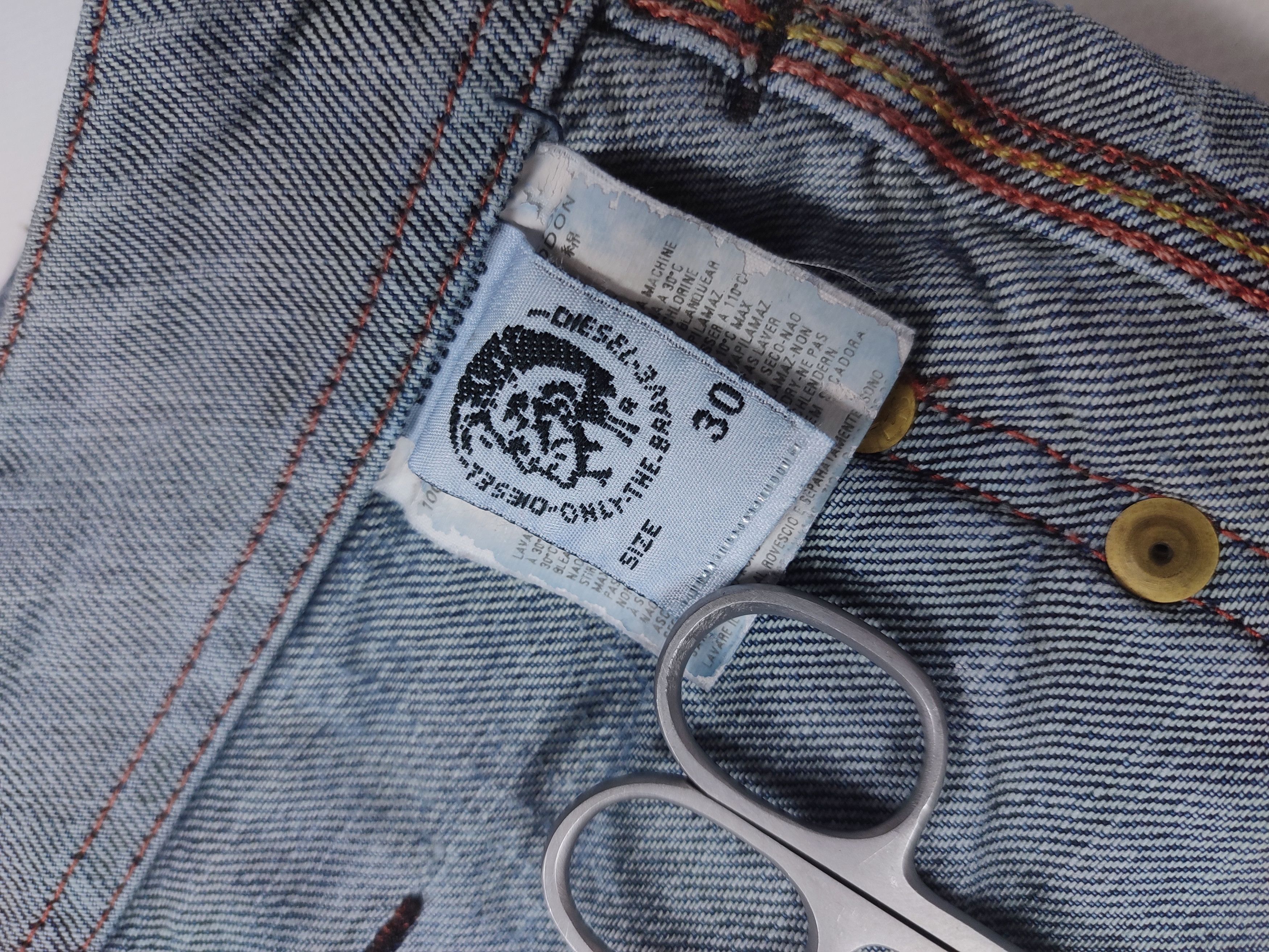 Diesel Diesel Moorix Washed Straight Damaged Denim Pants Size US 30 / EU 46 - 18 Thumbnail