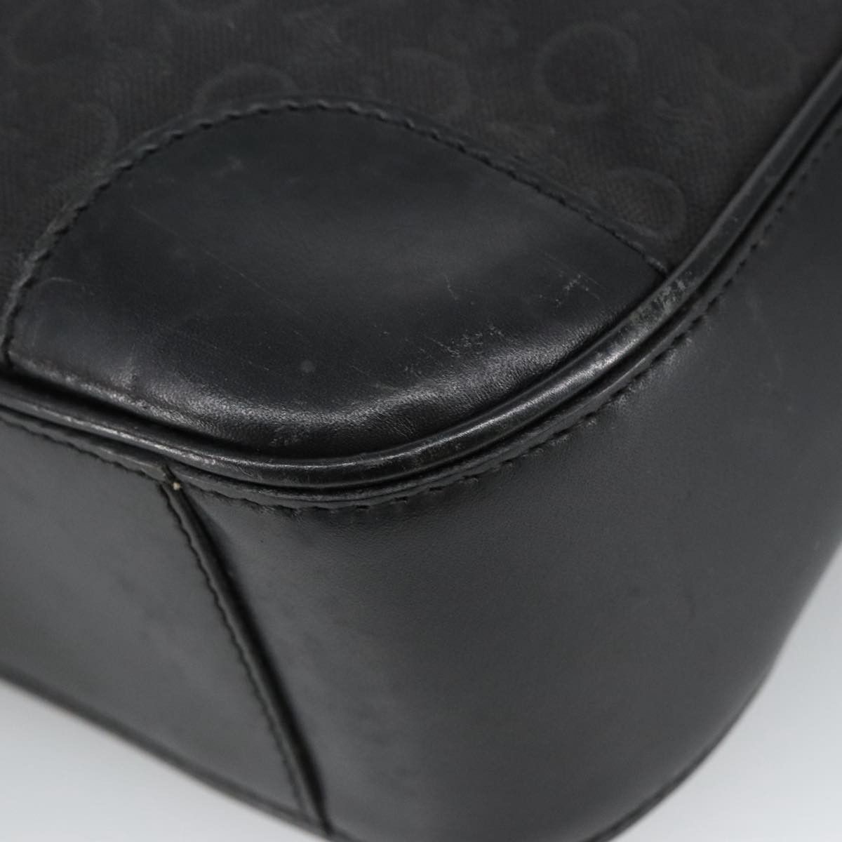Celine CELINE C Macadam Canvas Shoulder Bag Black Size ONE SIZE - 15 Thumbnail