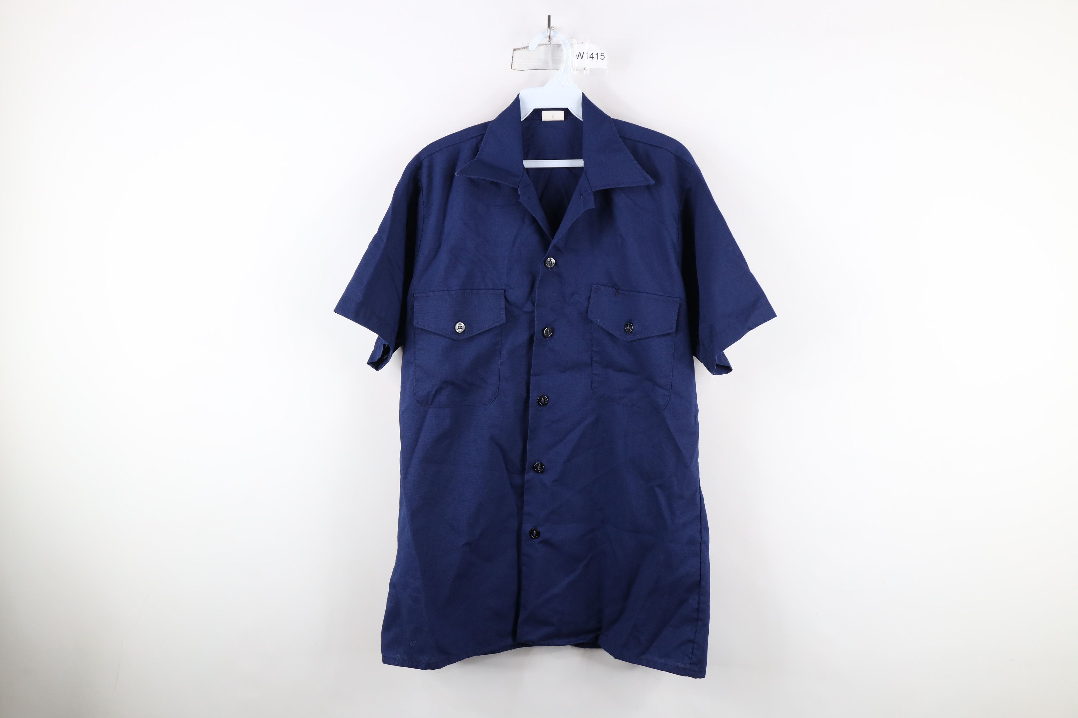 Vintage Vintage 80s Military States Navy Utility Button Shirt USA Size US M / EU 48-50 / 2 - 1 Thumbnail