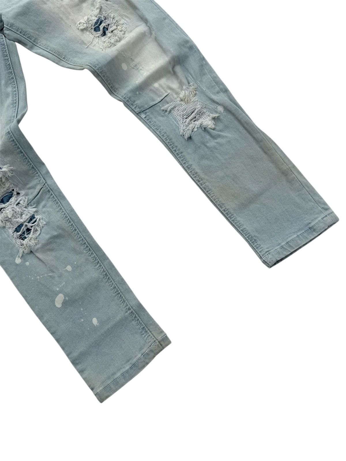 If Six Was Nine CAVARIA SKINNY DISTRESSED STYLE JEANS Size 28" / US 6 / IT 42 - 6 Thumbnail