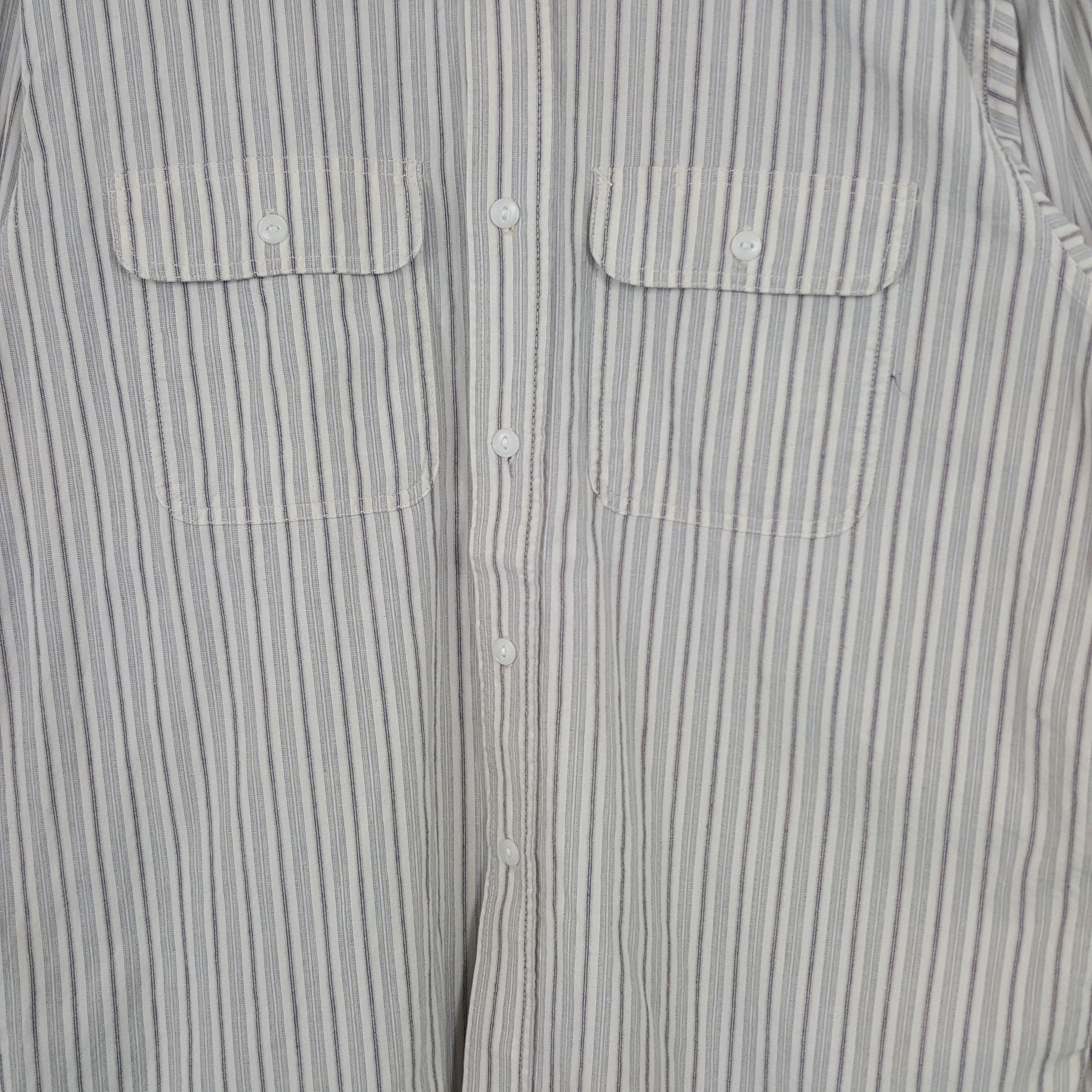 Sugar Cane × Vintage Vintage Sugar Cane Retro Style Striped Shirt Size US XL / EU 56 / 4 - 2 Thumbnail