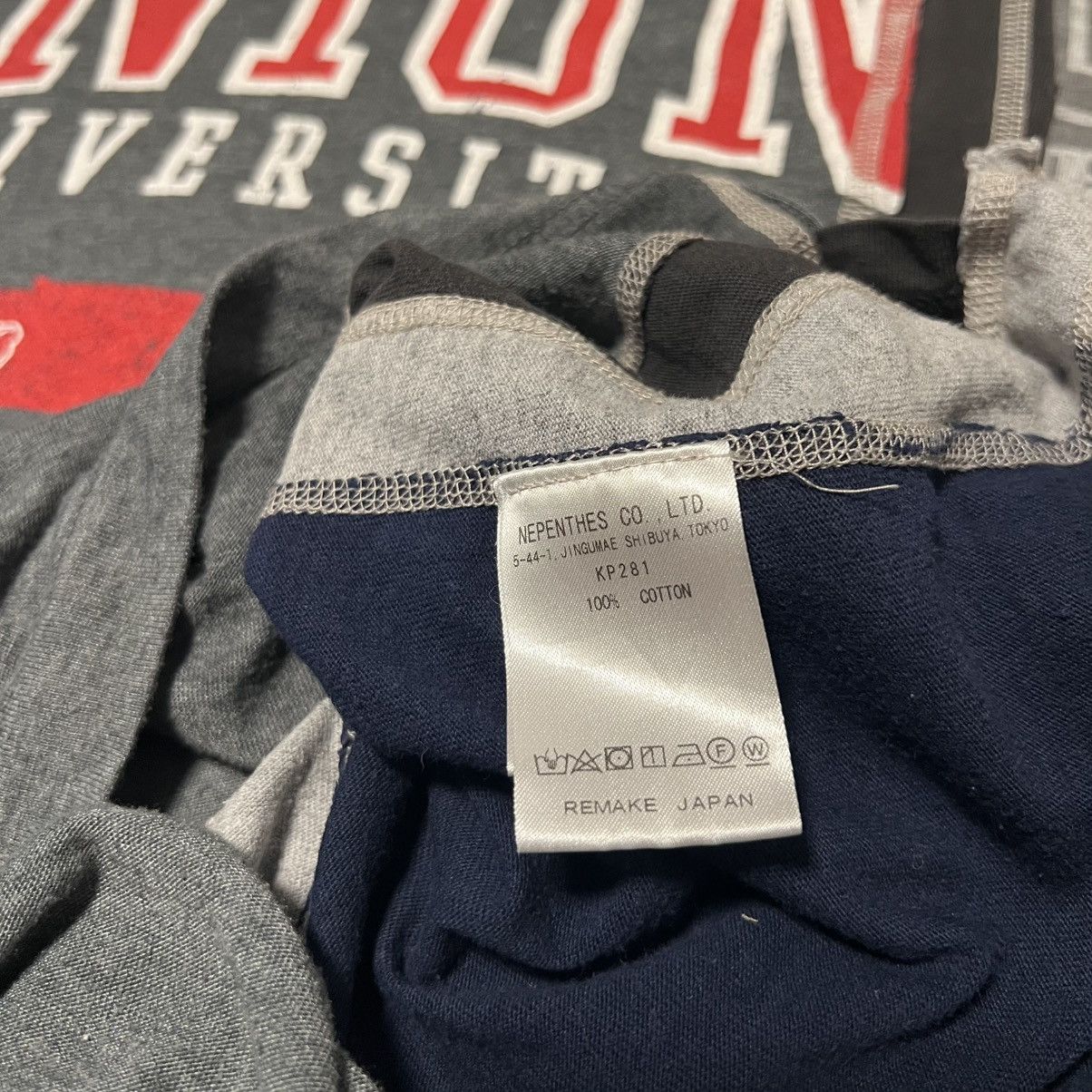 Needles Needles Rebuild Union University T Shirt Size US L / EU 52-54 / 3 - 5 Thumbnail