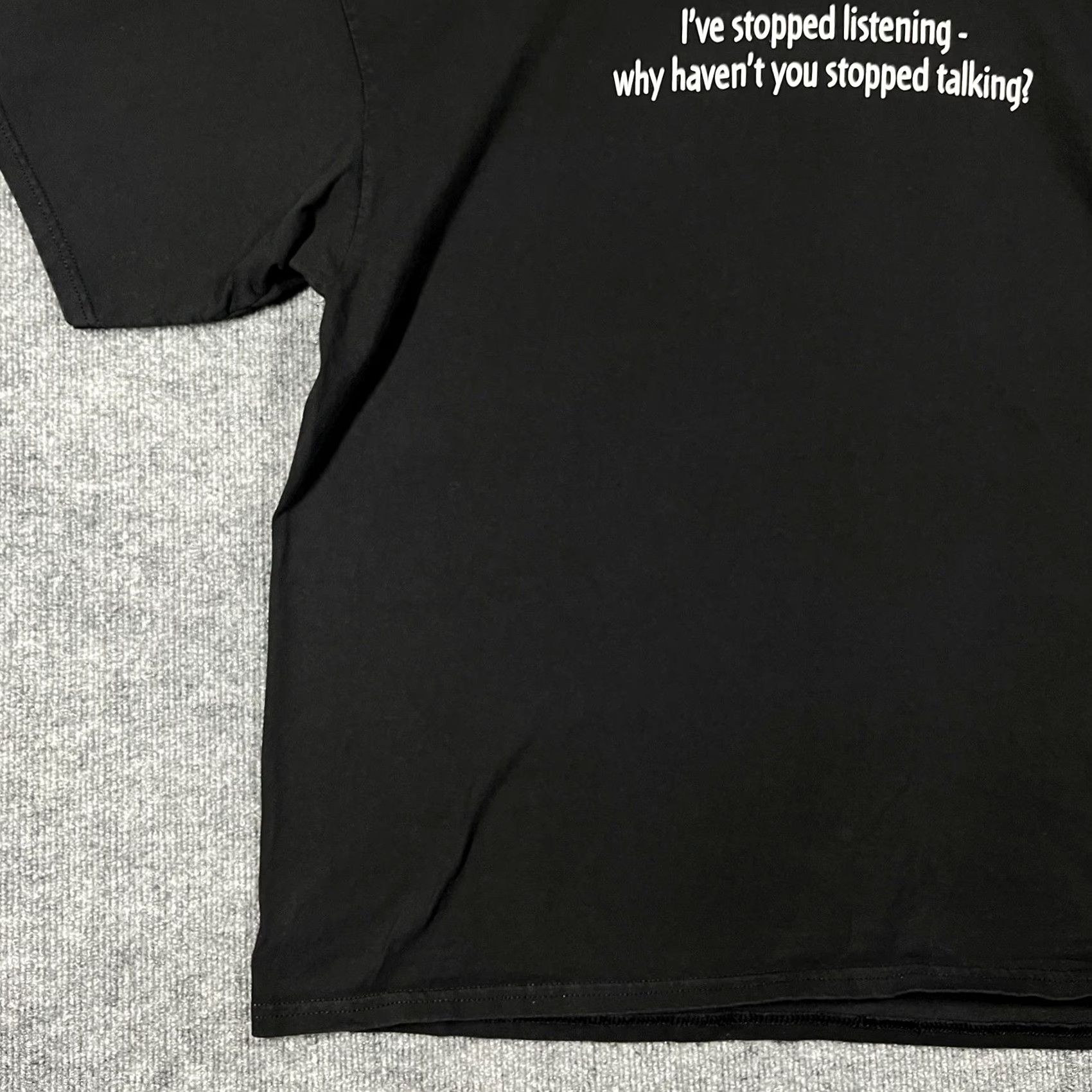 Gildan VTG Gildan T-Shirt 2XL Black Short Sleeve Crew Neck Graphic Print Annoyed Funny Sarcastic Mens Size US XXL / EU 58 / 5 - 3 Thumbnail