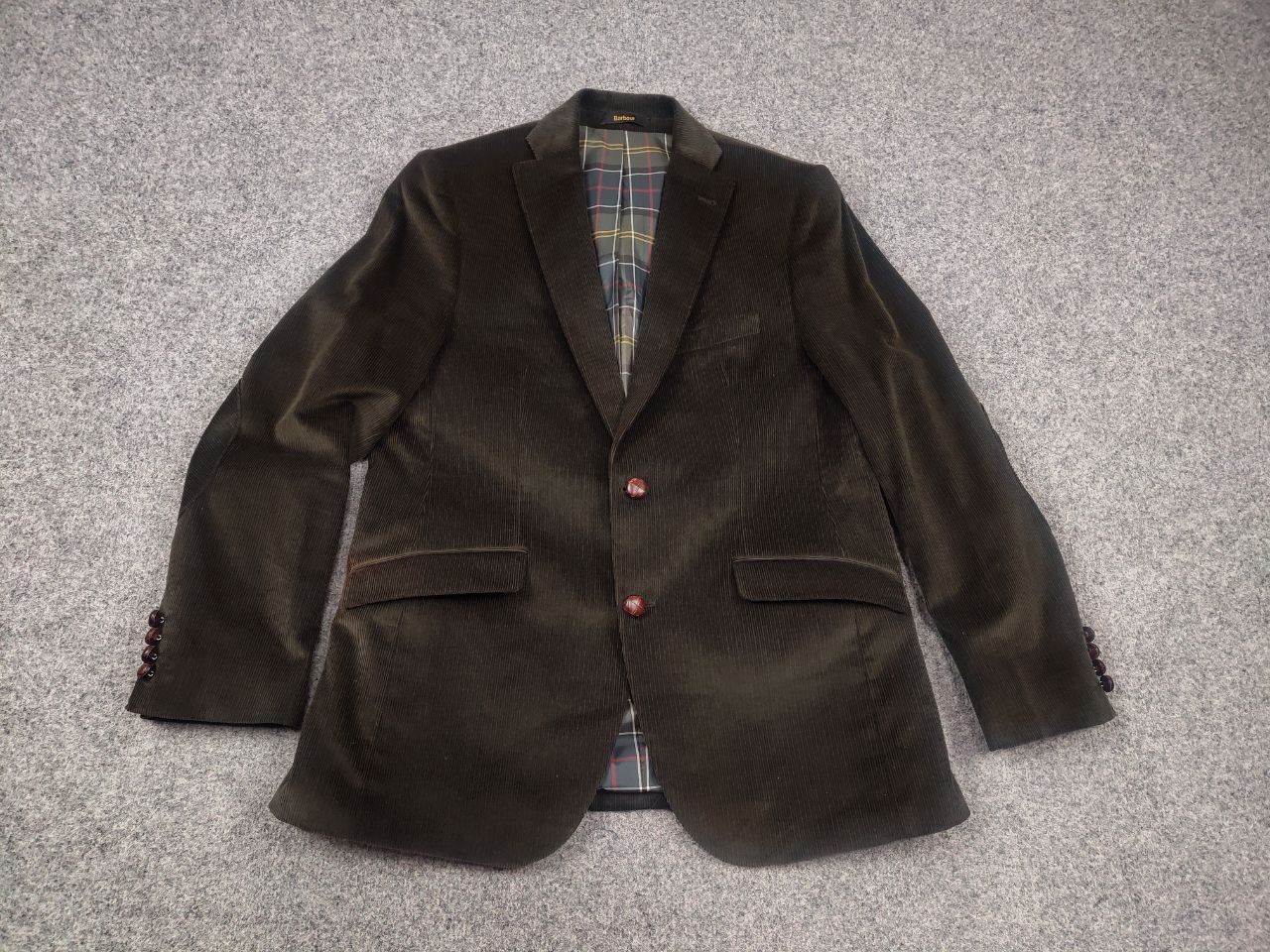 Barbour Barbour Dark green corduroy men's two buttons Blazer jacket Size US M / EU 48-50 / 2 - 3 Thumbnail
