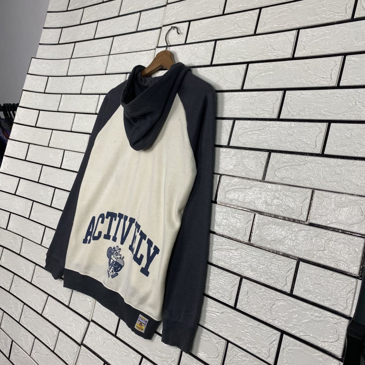 Japanese Brand 📌Vintage Zipper Hoodie Rough Union Made Big Logo Size US M / EU 48-50 / 2 - 12 Thumbnail