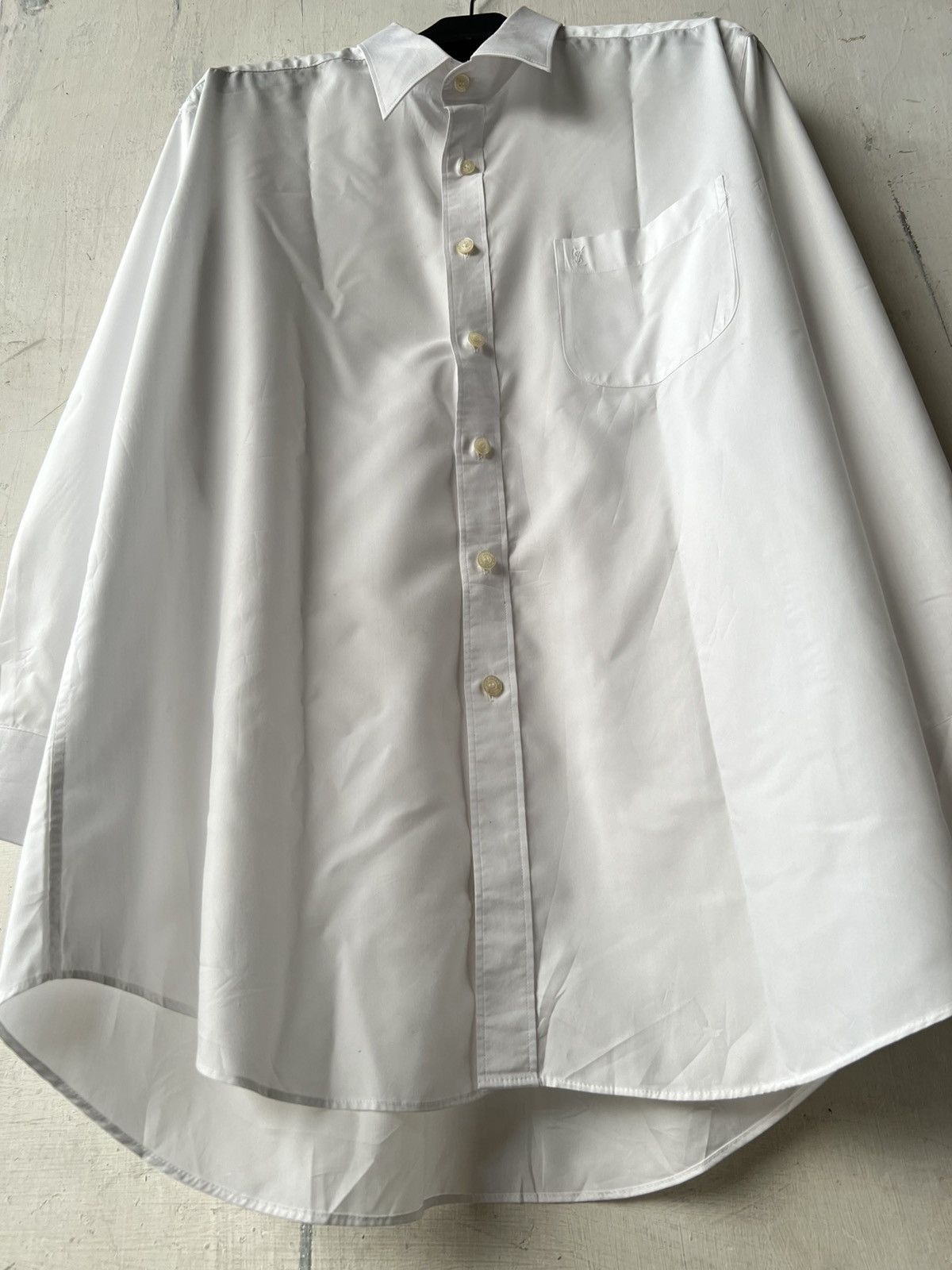 Vintage × Yves Saint Laurent Yves Saint Lauren White Shirt Size US L / EU 52-54 / 3 - 7 Thumbnail