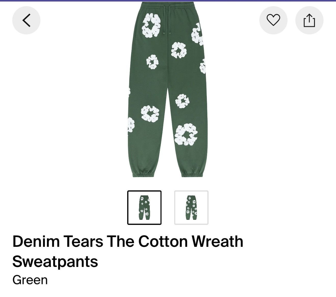 DENIM TEARS Denim tears the cotton wreath sweaterpant Size US 38 / EU 54 - 1 Thumbnail