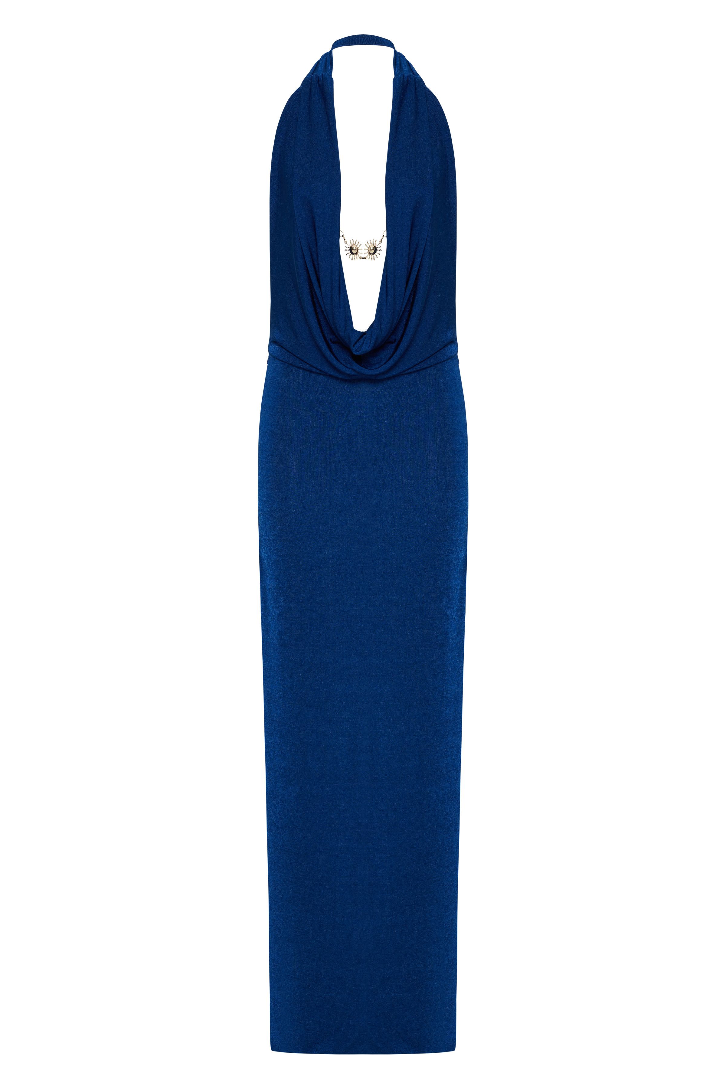 Other Suna Halter Neck Maxi Dress in Royal Blue Size S / US 4 / IT 40 - 1 Thumbnail