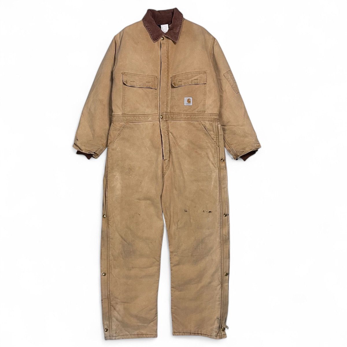 Carhartt × Carhartt Wip × Dickies VTG CARHARTT 98QZS COVERALL DUCK QUILT LINED Size US 44 / EU 60 - 1 Thumbnail