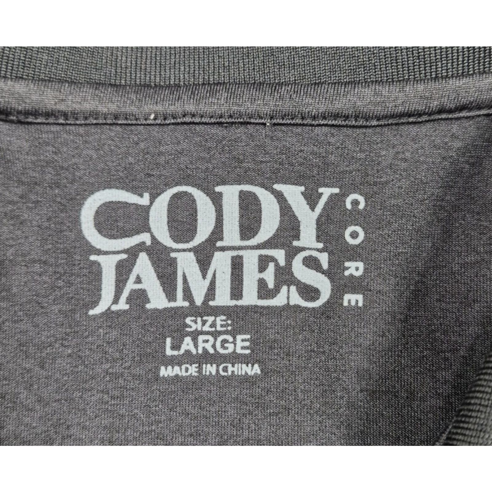 Cody James Cody James Polo Shirt Mens Large Gray Core Western Graphic Casual Polyester Shirt Size US L / EU 52-54 / 3 - 5 Thumbnail