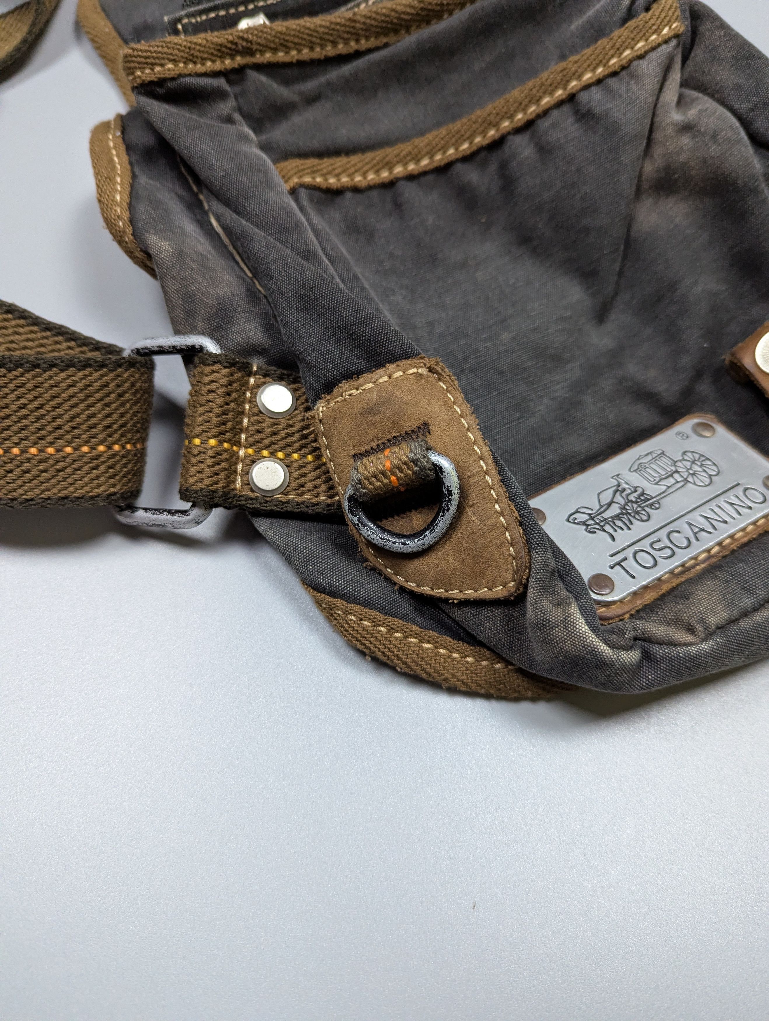 Vintage Toscanino VTG Italy Y2K Distressed Denim Crossbody Size ONE SIZE - 10 Thumbnail
