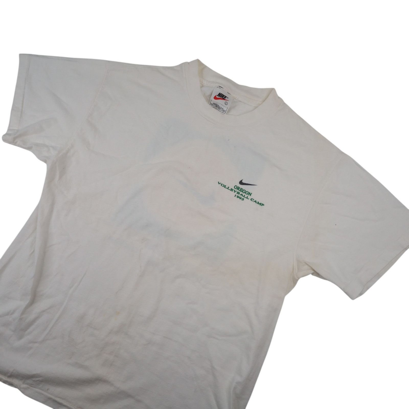 Nike × Vintage Vintage 1995 Nike Oregon Volleyball Camp Graphic T Shirt Size US L / EU 52-54 / 3 - 3 Thumbnail