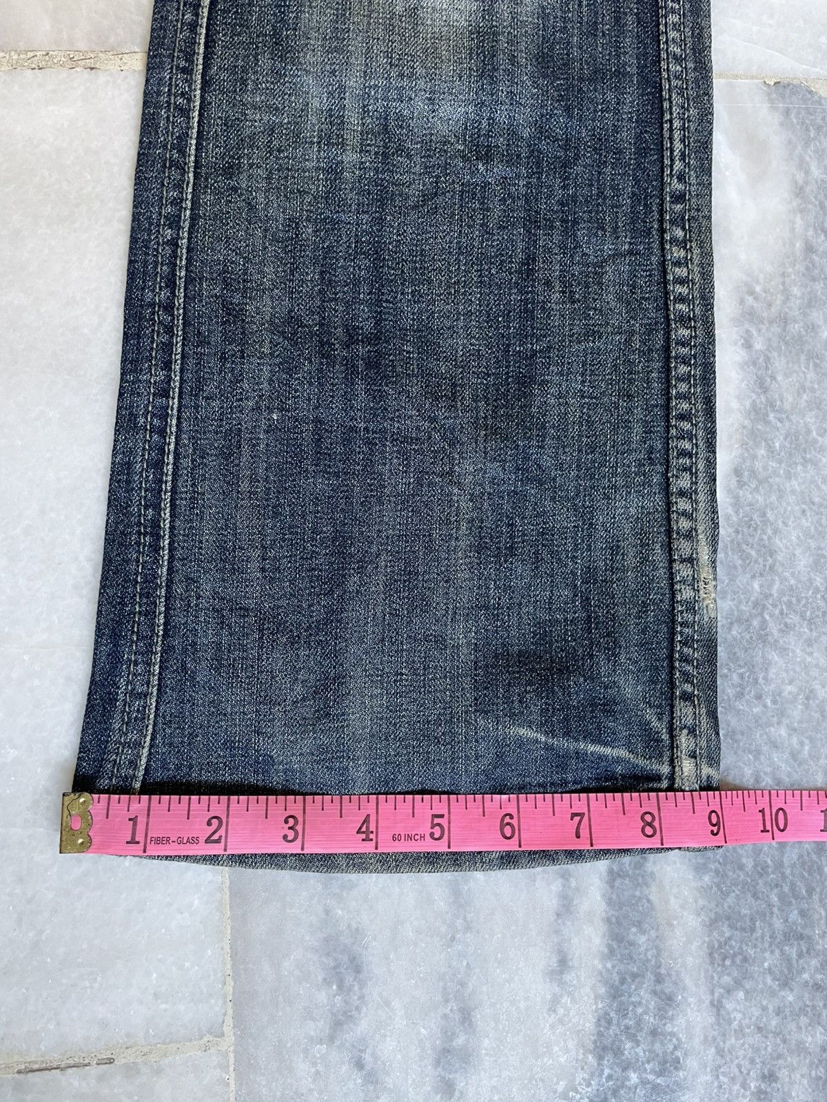 Le Grande Bleu (L.G.B.) Semantic Design LGB Style Flare Denim Pants Size US 31 - 16 Thumbnail