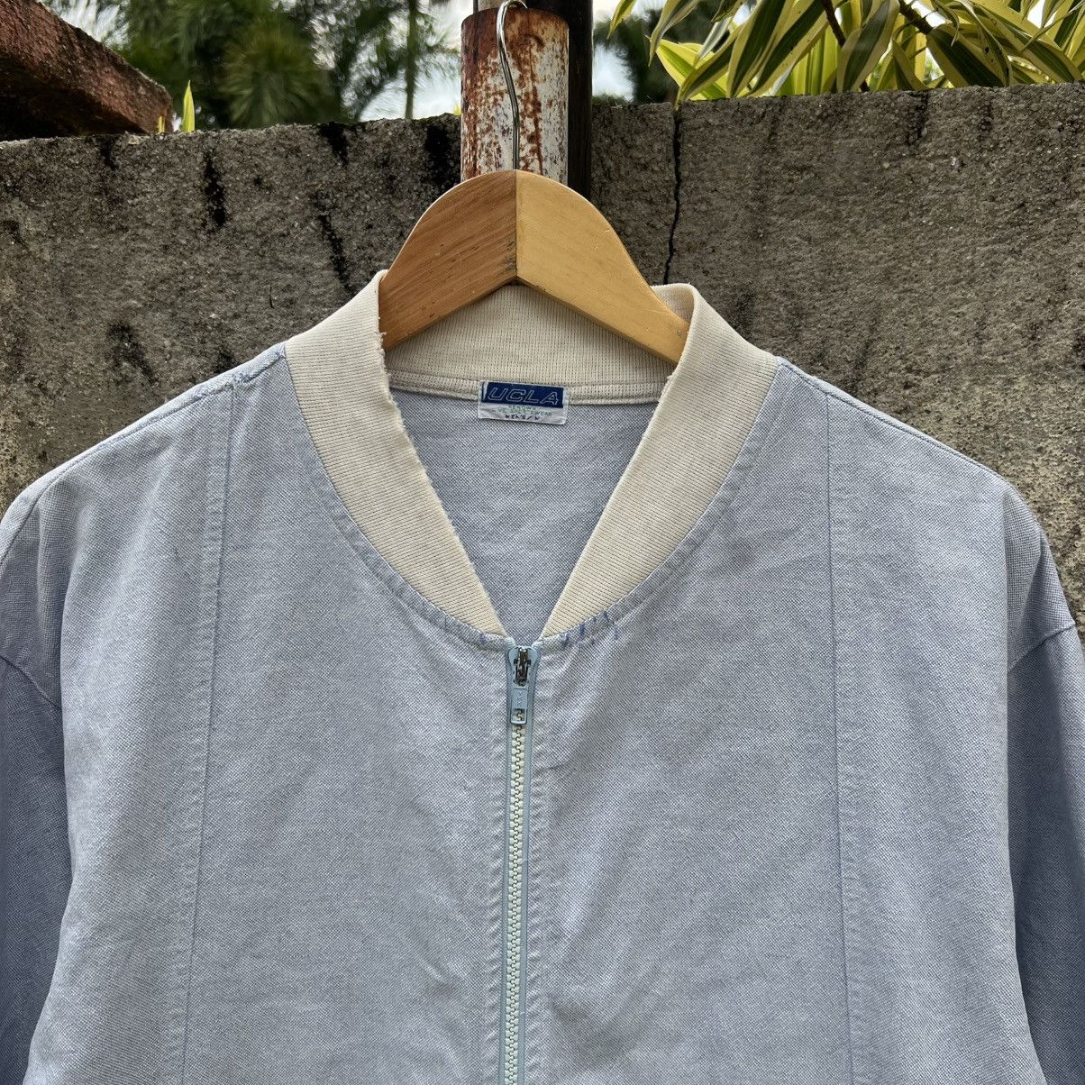 Vintage “VINTAGE” UCLA STAFF DISTRESS ZIP UP BLUE JACKET Size US M / EU 48-50 / 2 - 3 Thumbnail