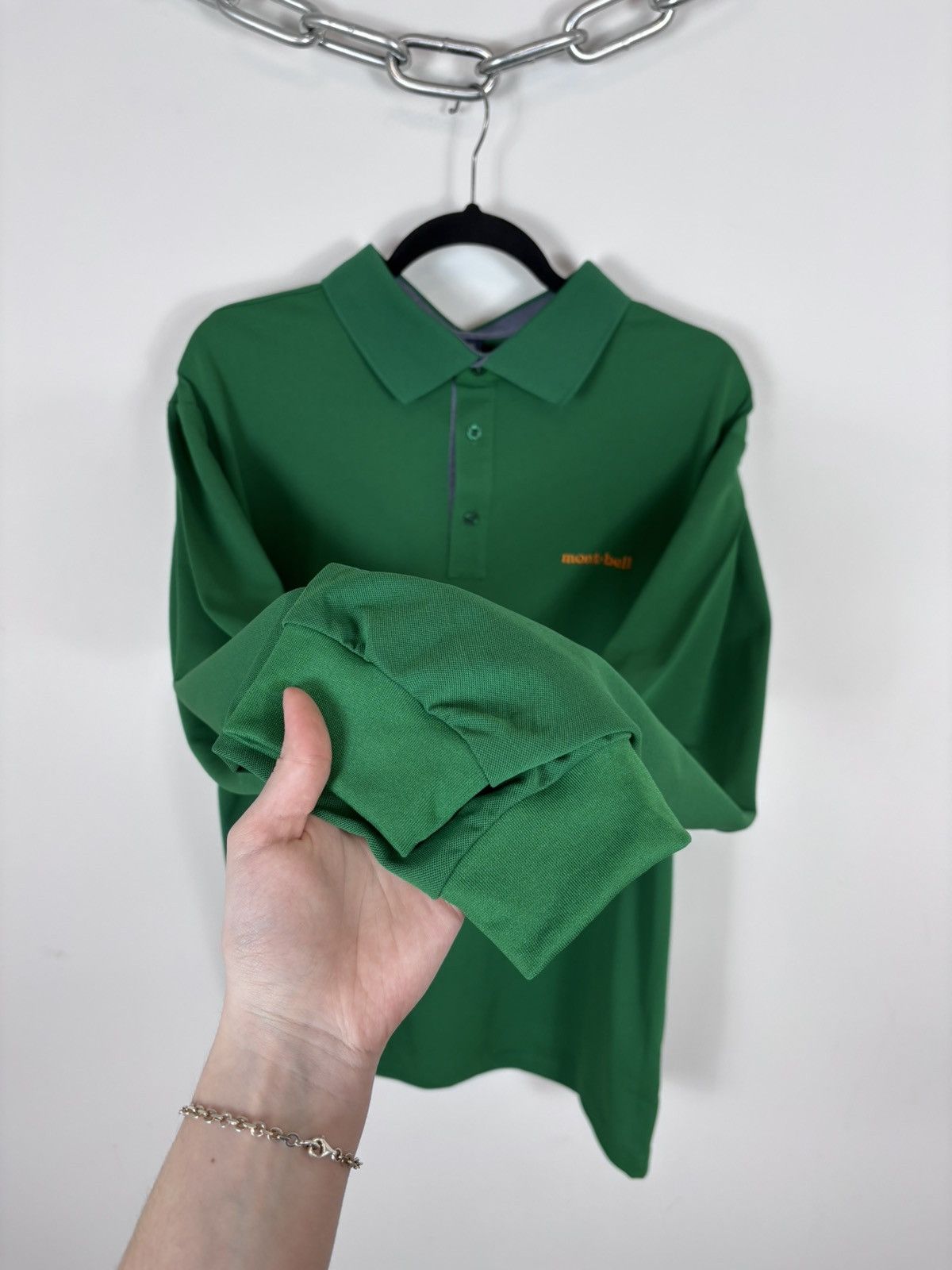 Montbell Montbell Hyundai Men’s Dark Green Long Sleeve Polo Shirt Size US XXL / EU 58 / 5 - 8 Thumbnail