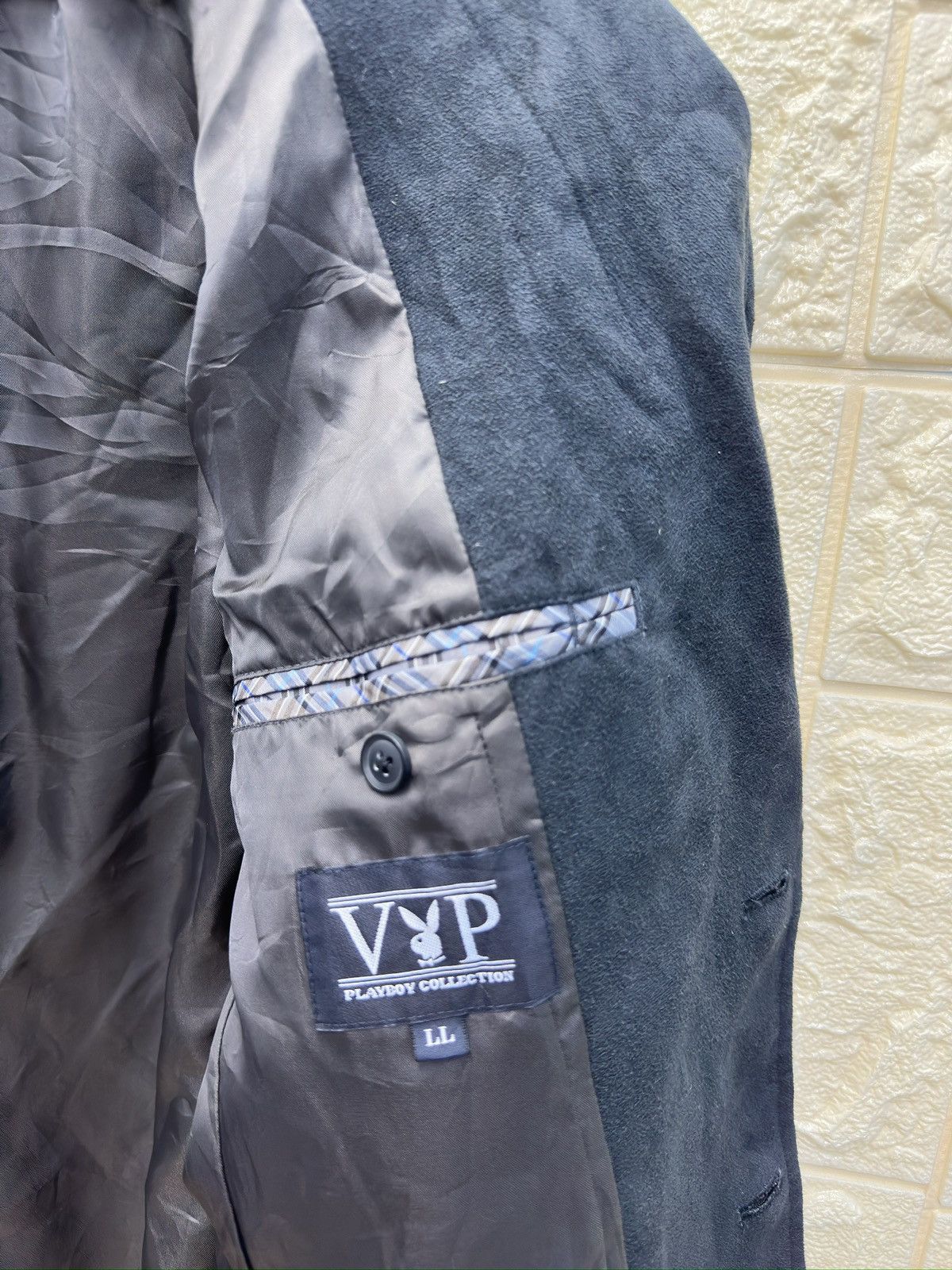 Playboy Vip Playboy Collection Velvet Blazer Jacket MJ122 Size 38R - 8 Thumbnail