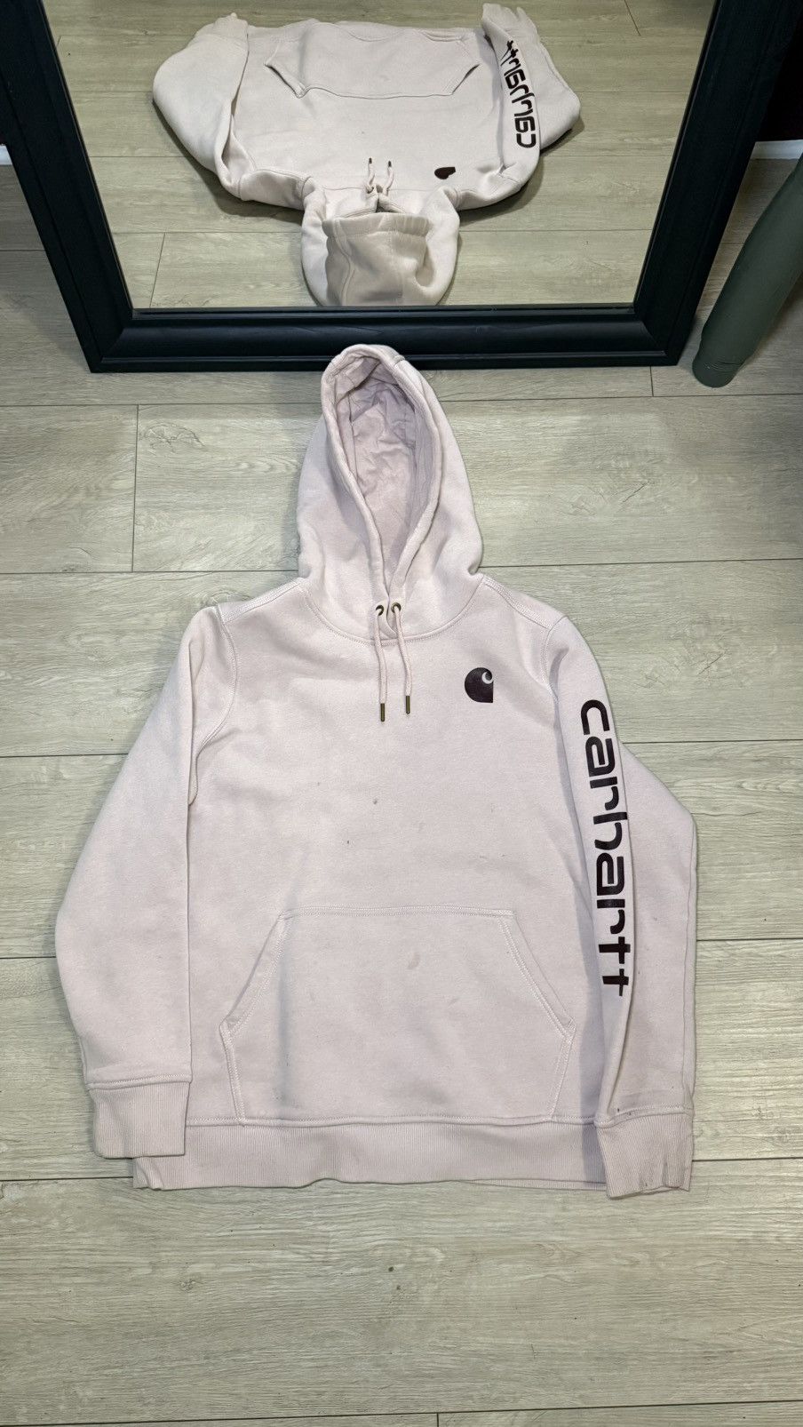 Carhartt Vintage / Y2K Lavender Carhartt Spell Out Hoodie Size XL / US 12-14 / IT 48-50 - 1 Thumbnail