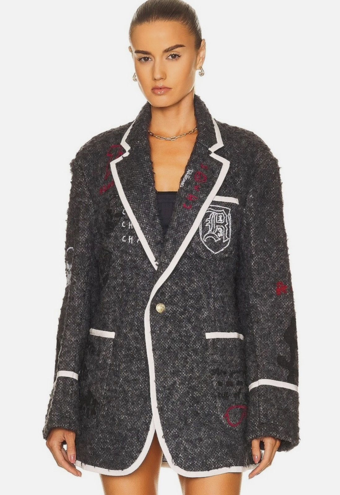 R13 R13 Wool Oversized Blazer – Size XS (Oversized / Unisex) Size 38S - 3 Thumbnail