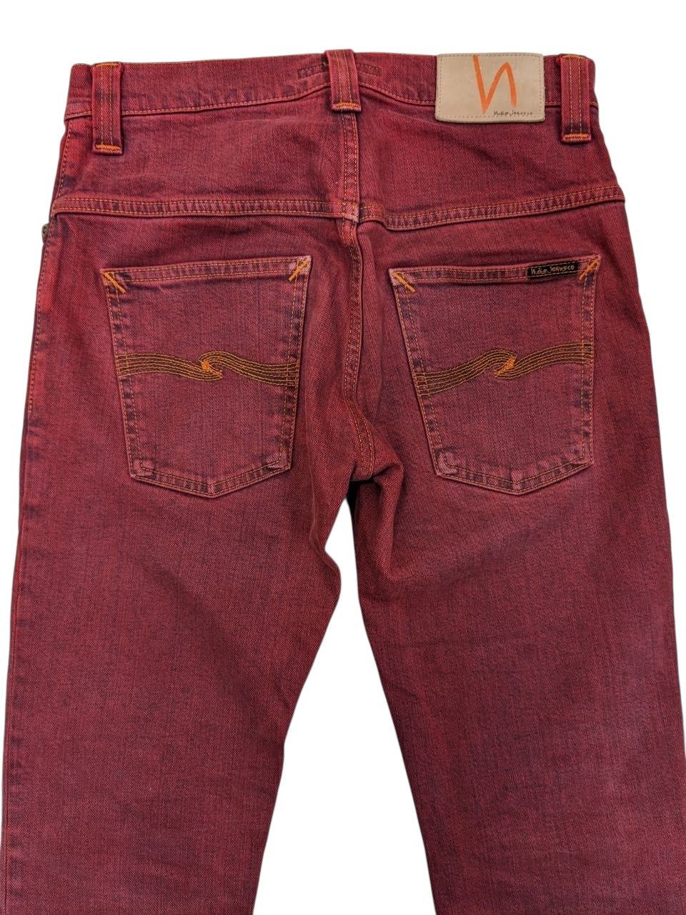 Nudie Jeans Nudie Jeans Thin Finn Organic Icon Red Denim Size US 30 / EU 46 - 7 Thumbnail