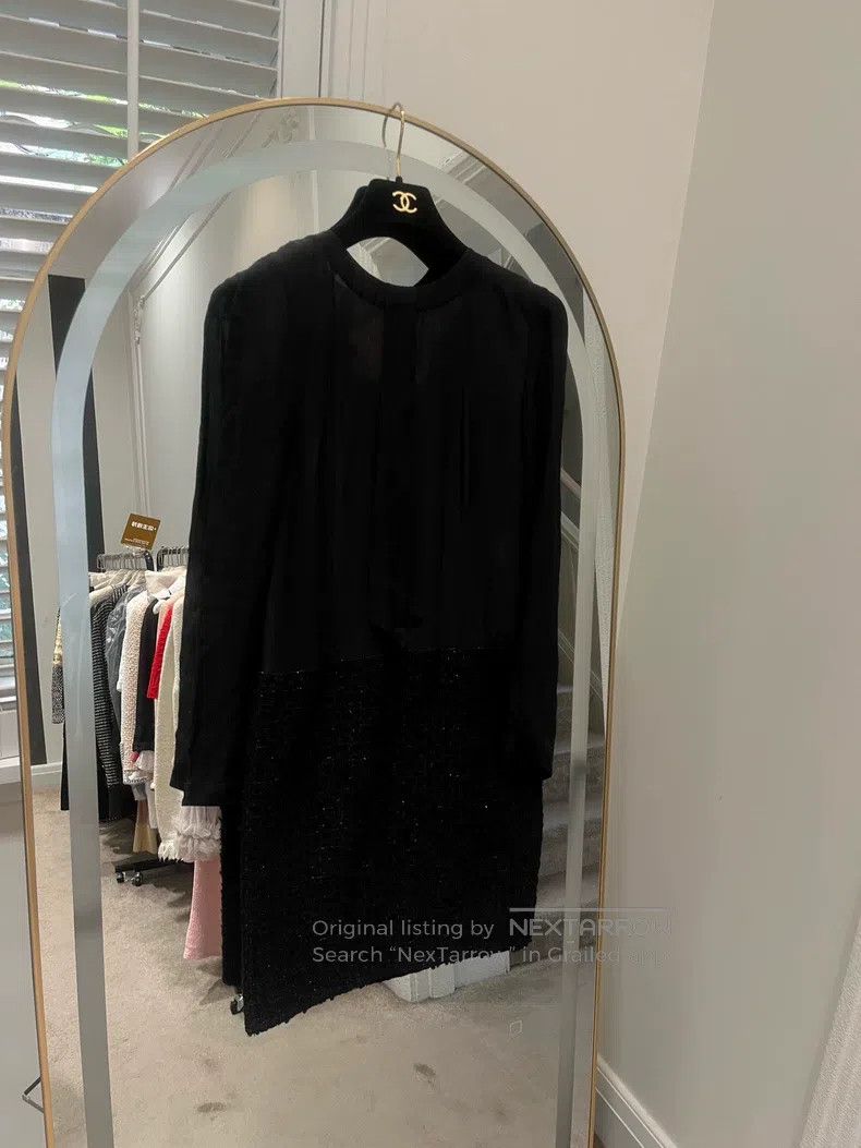 Chanel Chanel 21k black micro-transparent dress Size XXS / US 00 / IT 34 - 1 Thumbnail