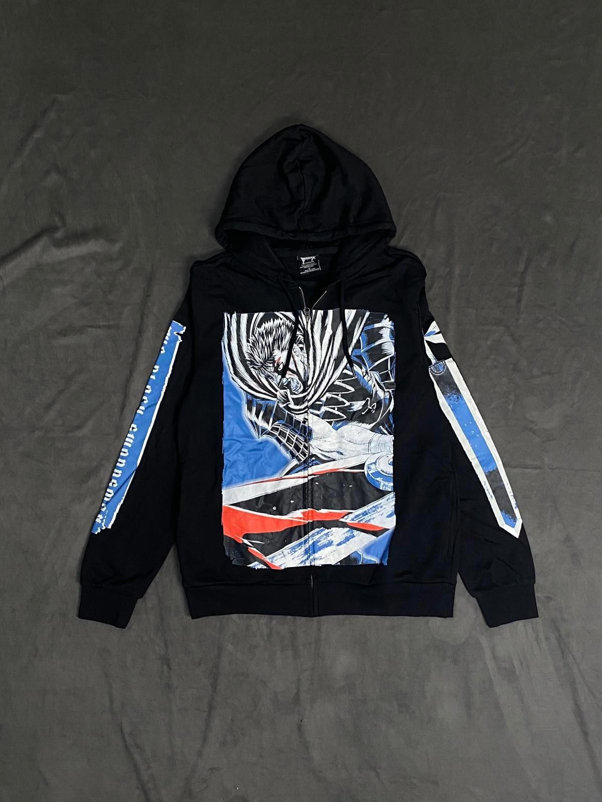 Japanese Brand Deadstock Berserk Guts Jumbo Print Black Hoodie Medium Size US M / EU 48-50 / 2 - 1 Thumbnail