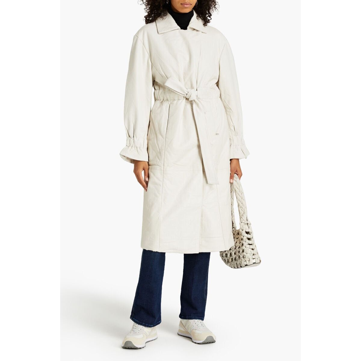 Muubaa MUUBAA NWT Xena Maxi Belted Quilted Leather Trench Coat 10 Size L / US 10 / IT 46 - 1 Thumbnail