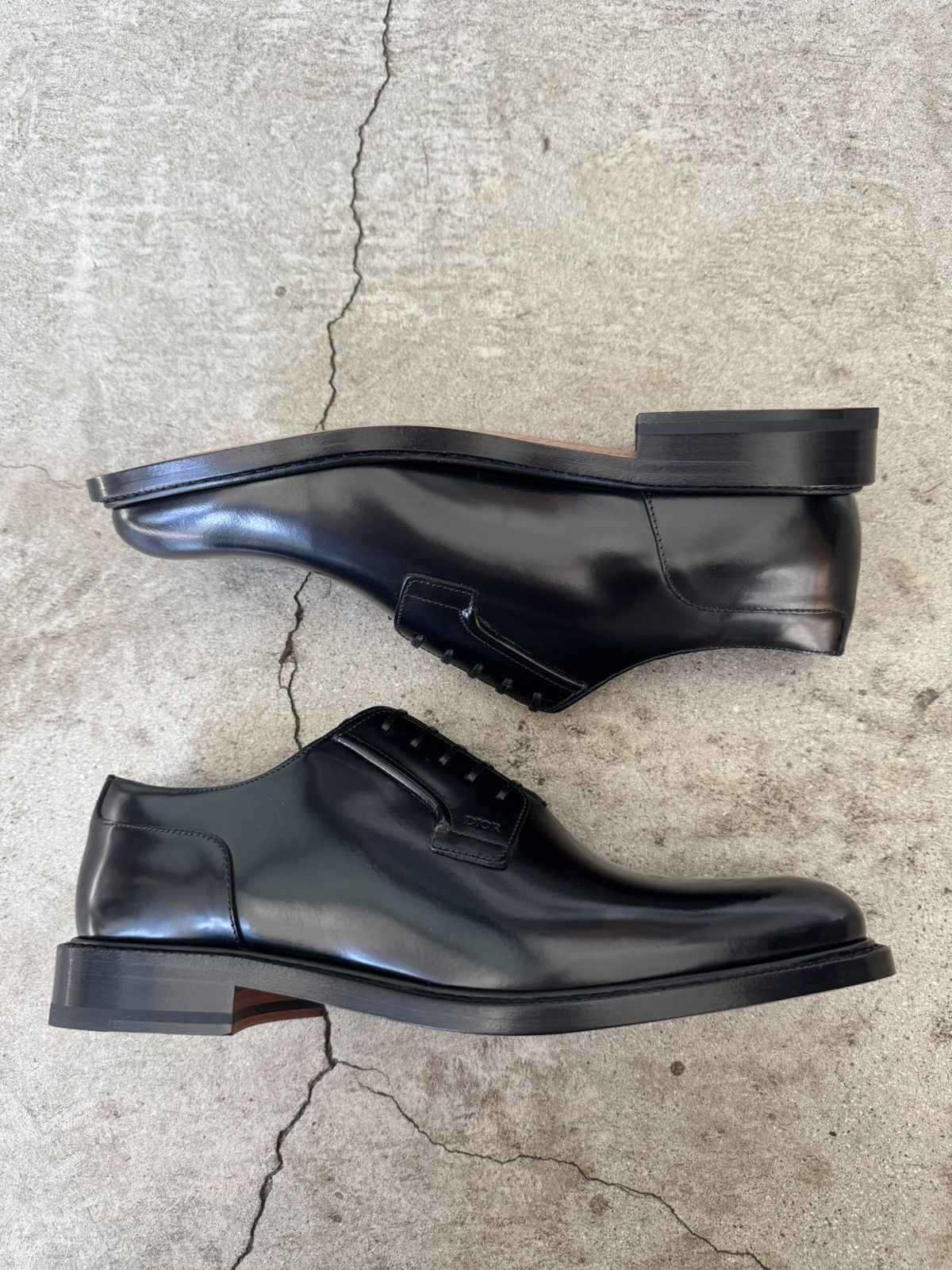 Christian Dior Monsieur DIOR POLISHED LAMB LEATHER EVIDENCE DERBY SHOE Size US 9 / EU 42 - 2 Thumbnail