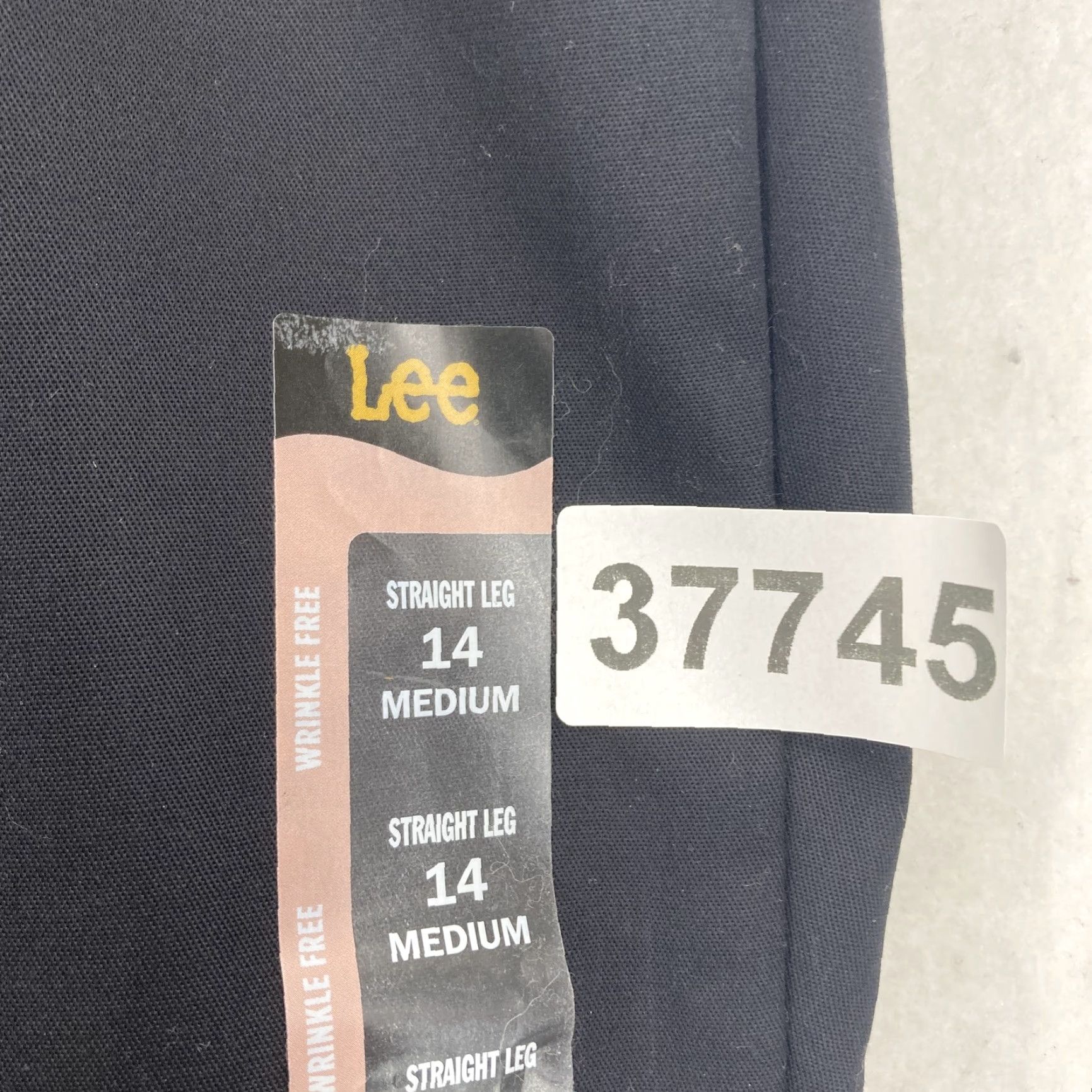 Lee Lee Pants Womens 14 Medium Black Straight Leg Wrinkle Free Work Office Classic Size 36" / US 14 / IT 50 - 4 Thumbnail