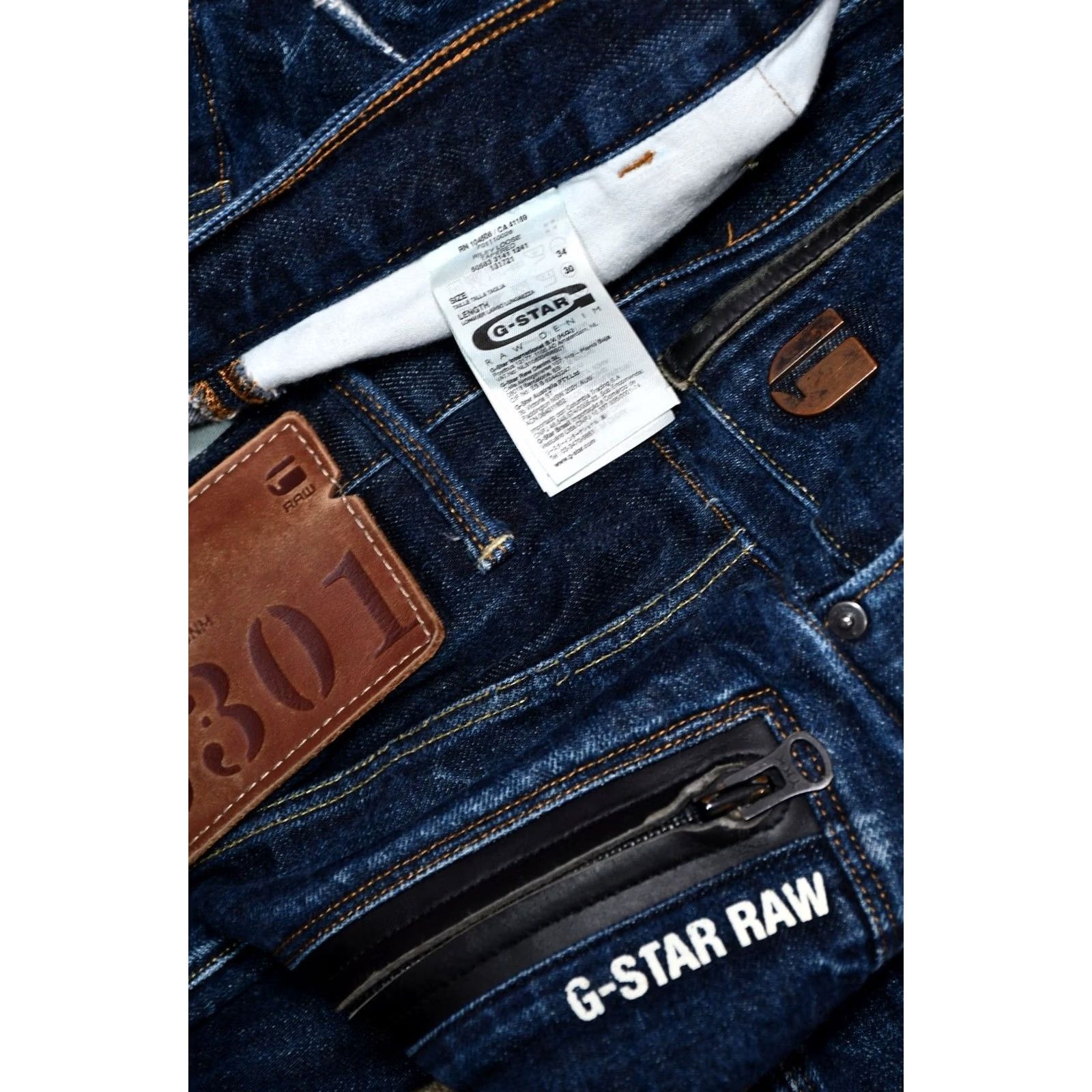 G-Star G-Star Raw Riley Loose Tapered Men's Jeans W34 L30 Size US 34 / EU 50 - 7 Thumbnail