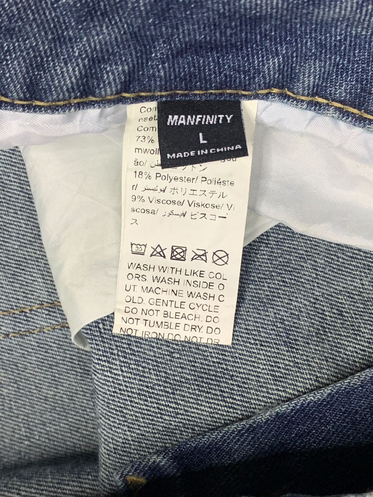 Japanese Brand SALES🔥Vintage Japanese Brand Blue Wash Ripped Baggy Jeans Size US 36 / EU 52 - 11 Thumbnail