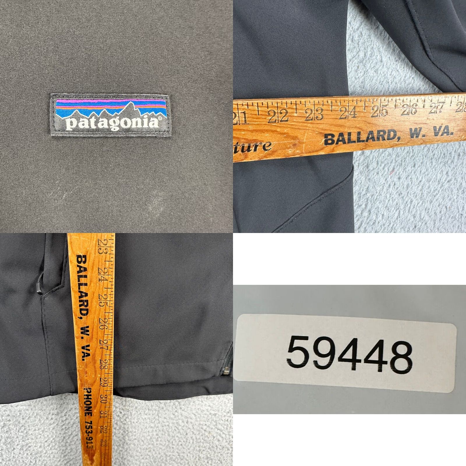 Patagonia Patagonia Jacket Adult XL Black Softshell Full Zip Logo Pockets Mens Size US XL / EU 56 / 4 - 8 Thumbnail