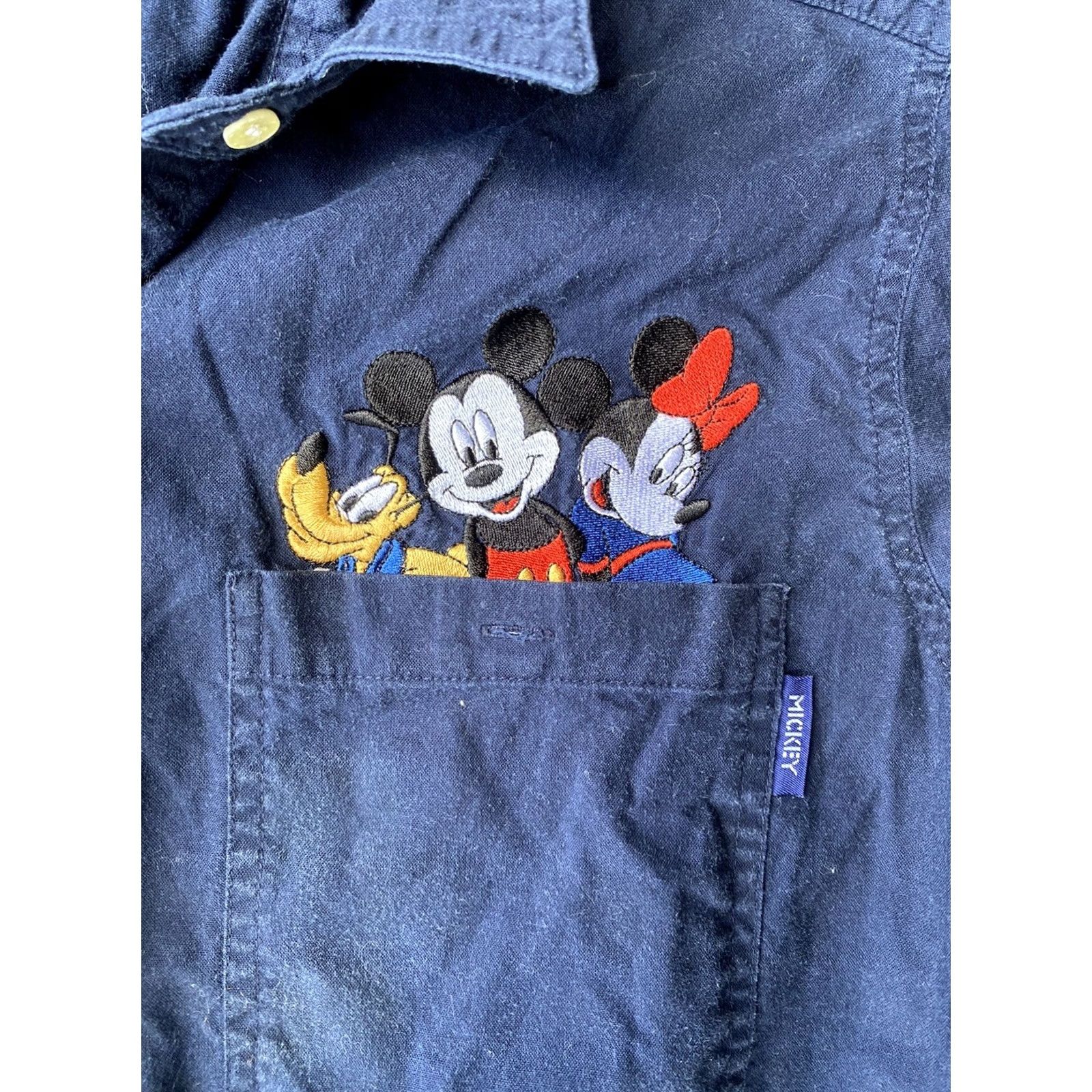 Mickey Unlimited VINTAGE Mickey Unlimited Embroidered Long Sleeve Button Down Shirt Women's Large Blue Mickey Cartoon Safeguard: 2010s Size L / US 10 / IT 46 - 5 Thumbnail