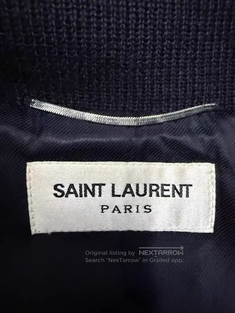 Saint Laurent Paris Saint Laurent Paris Black and White Baseball Jacket Size US S / EU 44-46 / 1 - 3 Thumbnail