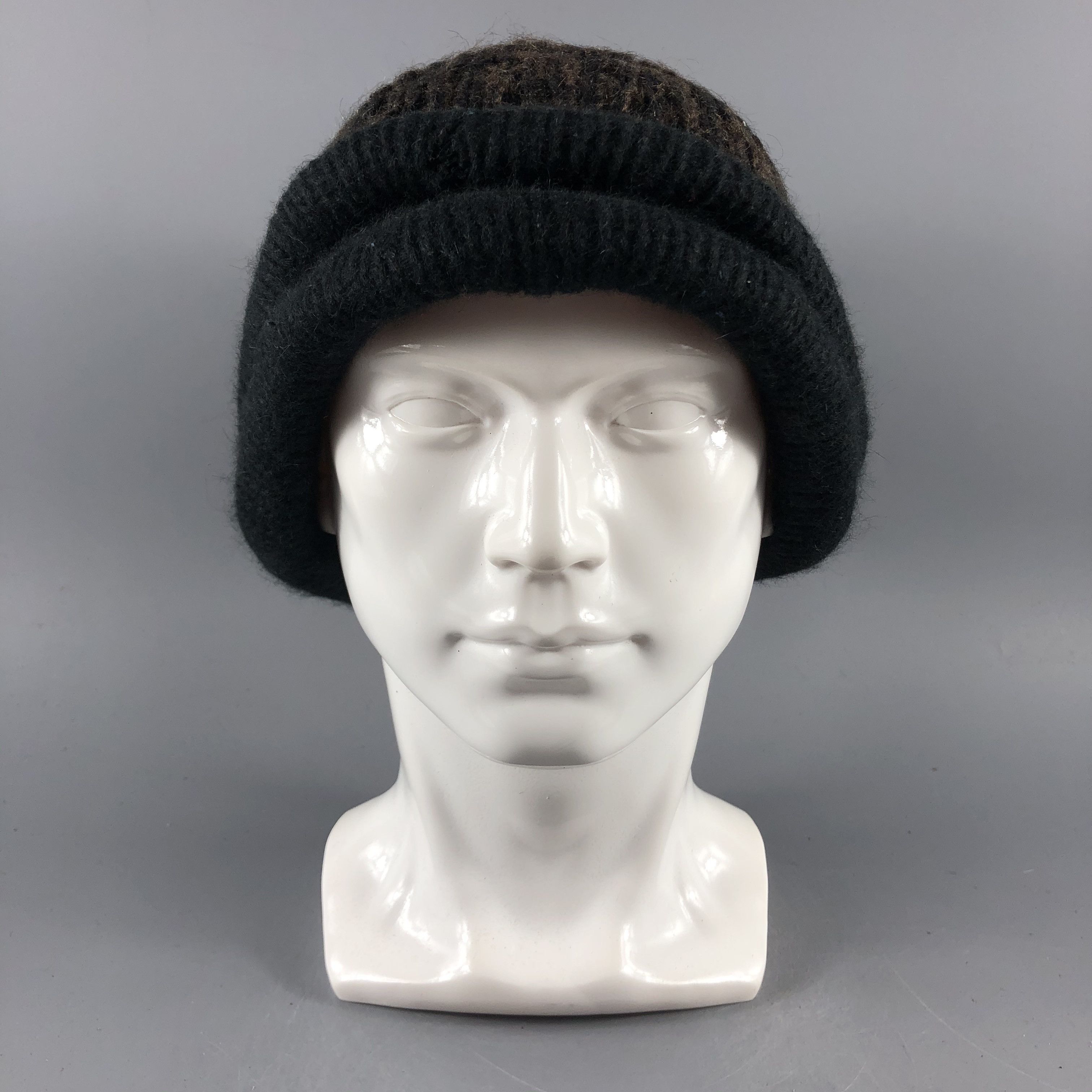image of Vintage Hats Crochet Beanie Slouchy Snow Cap B1119, Men's