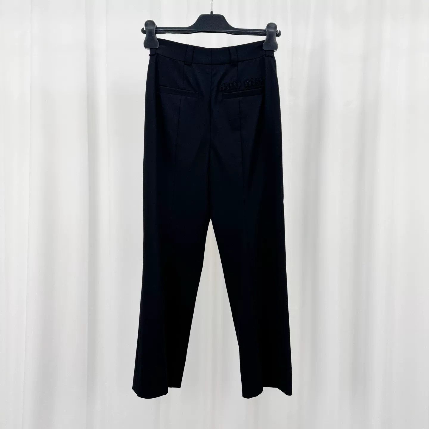Miu Miu Miu Miu New Embroidered Wool Casual Pants Size 38" / US 16 / IT 52 - 1 Thumbnail