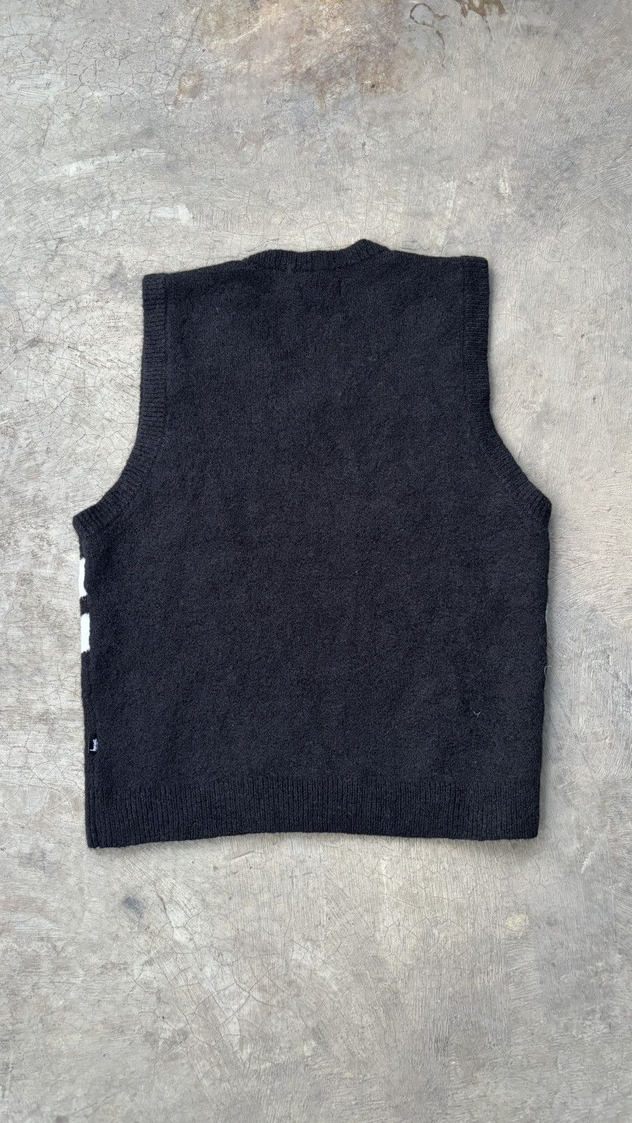 Stussy Stussy Brushed Mohair Vest in Black with a White Stripe Size US M / EU 48-50 / 2 - 4 Thumbnail