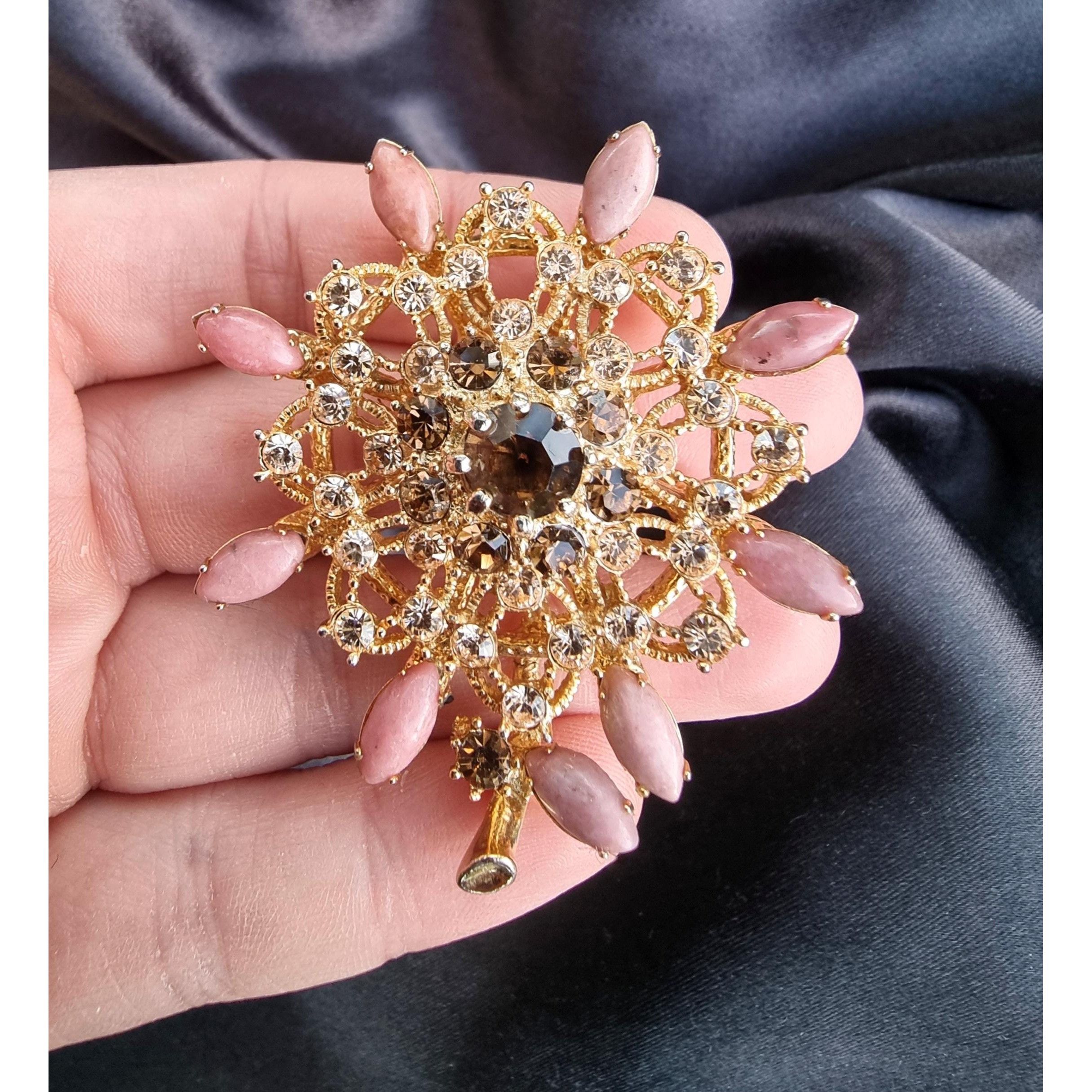 Other Rare Find Vintage Purple Stones Amber Rhinestones Gold Toned Size ONE SIZE - 5 Thumbnail