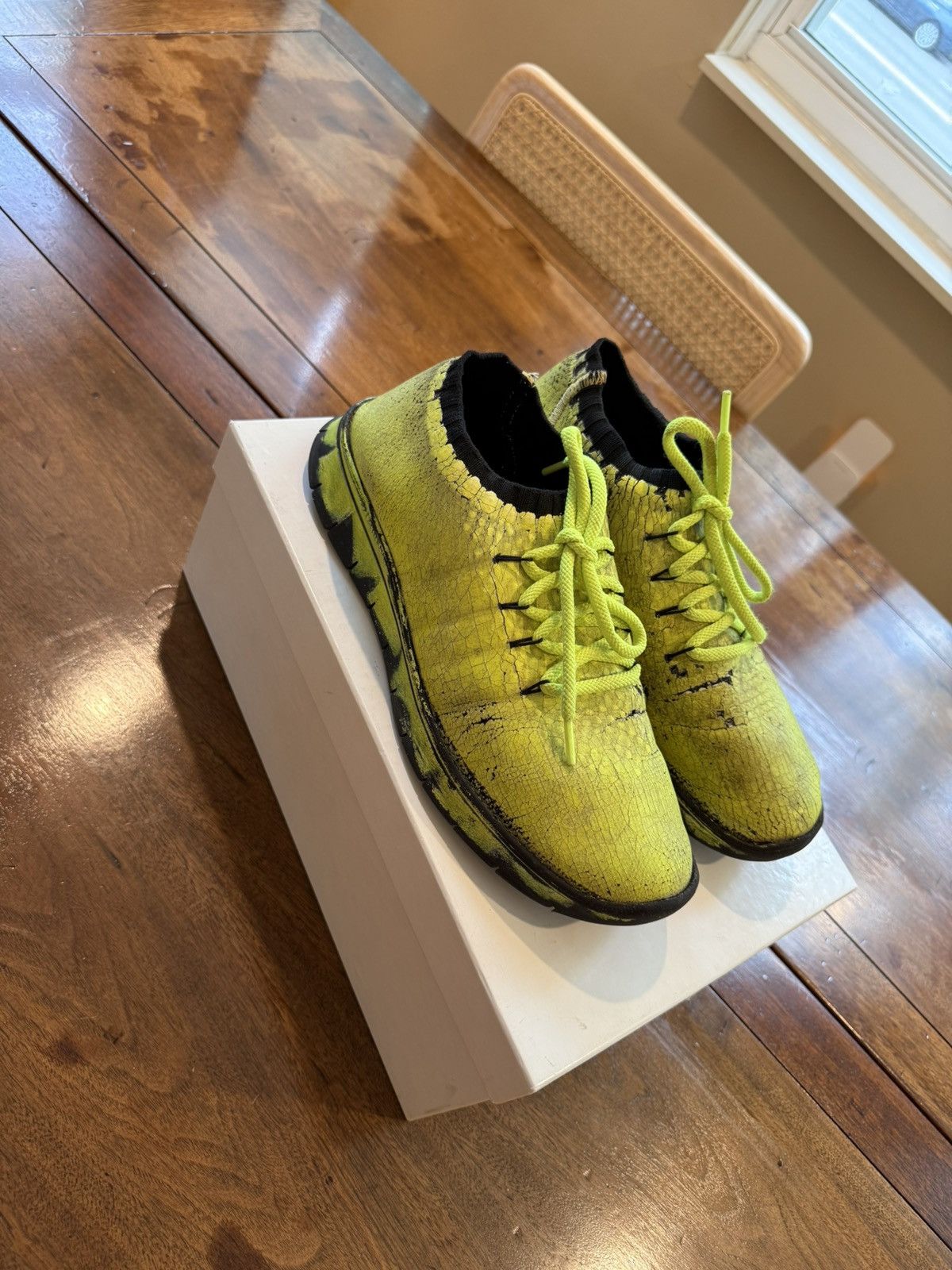 Maison Margiela Maison Margiela Knit Trainer 'Painted Crackle' Size US 10.5 / EU 43-44 - 3 Thumbnail