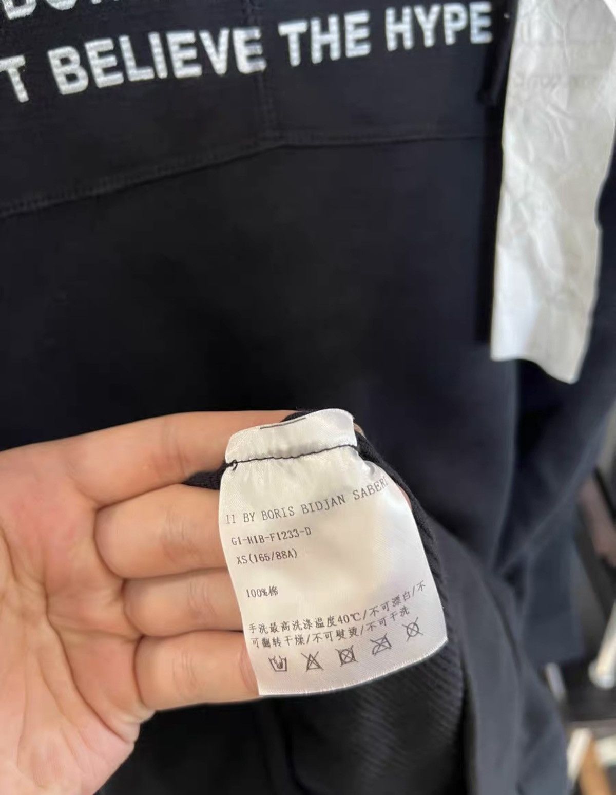 11 By Boris Bidjan Saberi 11ByBBS Slogan Print Hoodie with Balaclava Size US XS / EU 42 / 0 - 7 Thumbnail