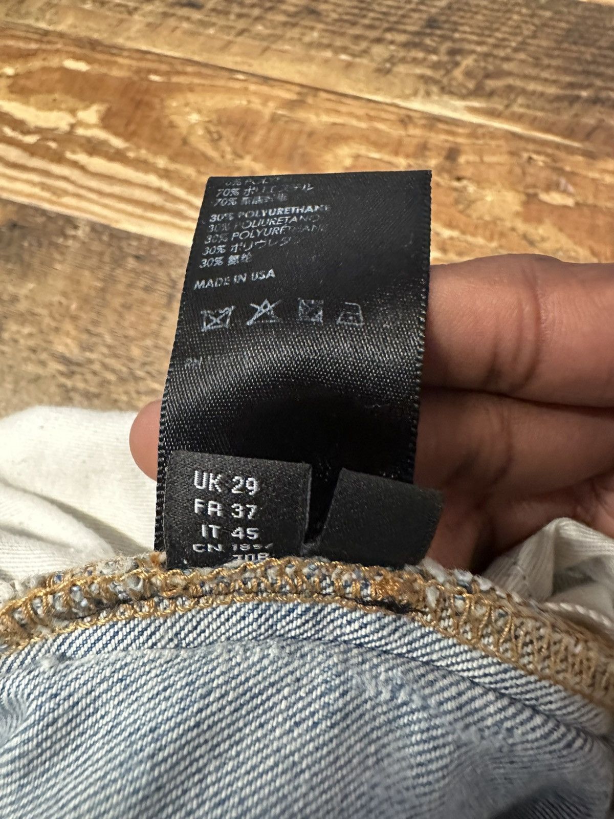 Amiri Jeans Black White Stripe 29