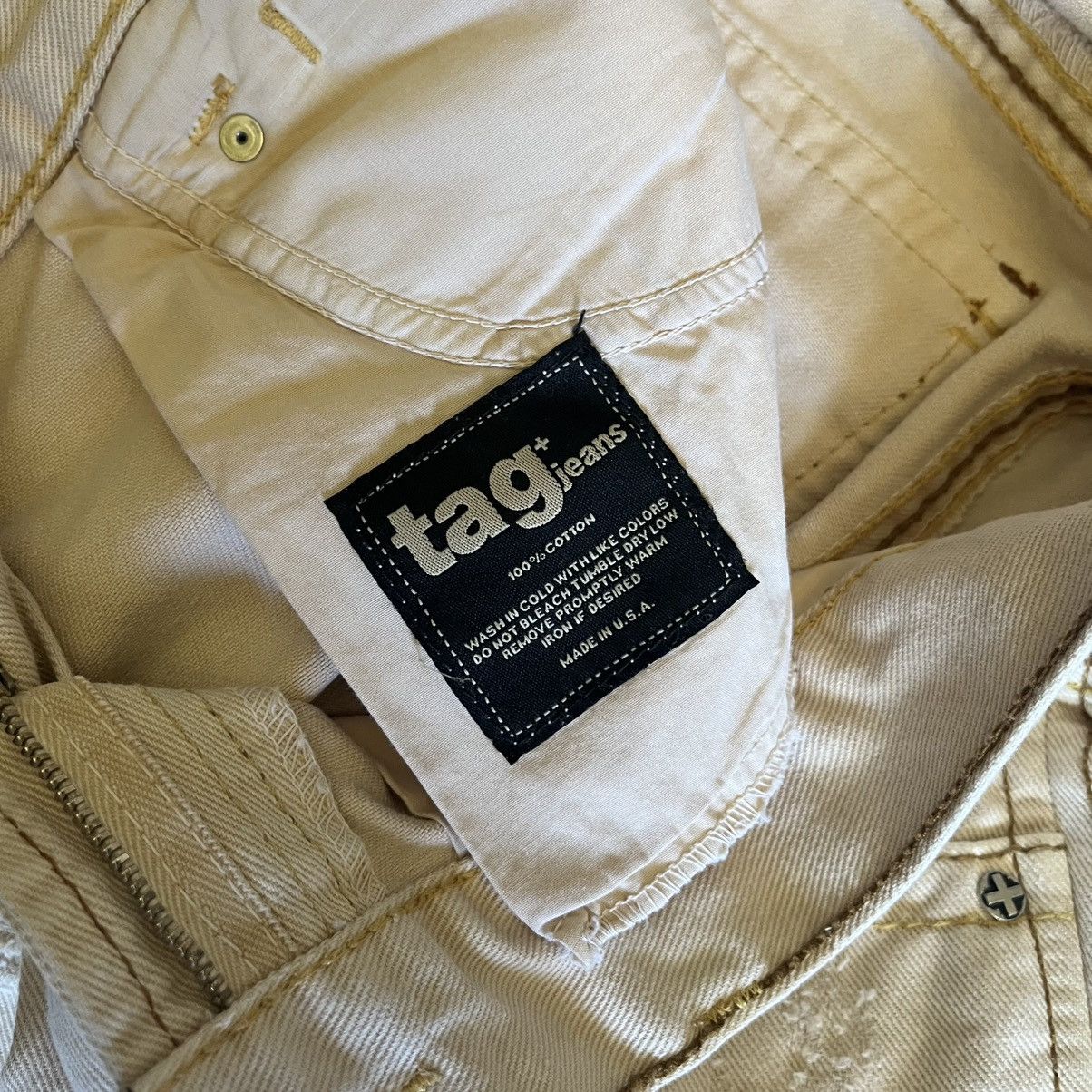 Vintage Vintage Y2K 2000s Tag + Brand Flare Denim Jeans Low Rise 28 Size 28" / US 6 / IT 42 - 11 Thumbnail
