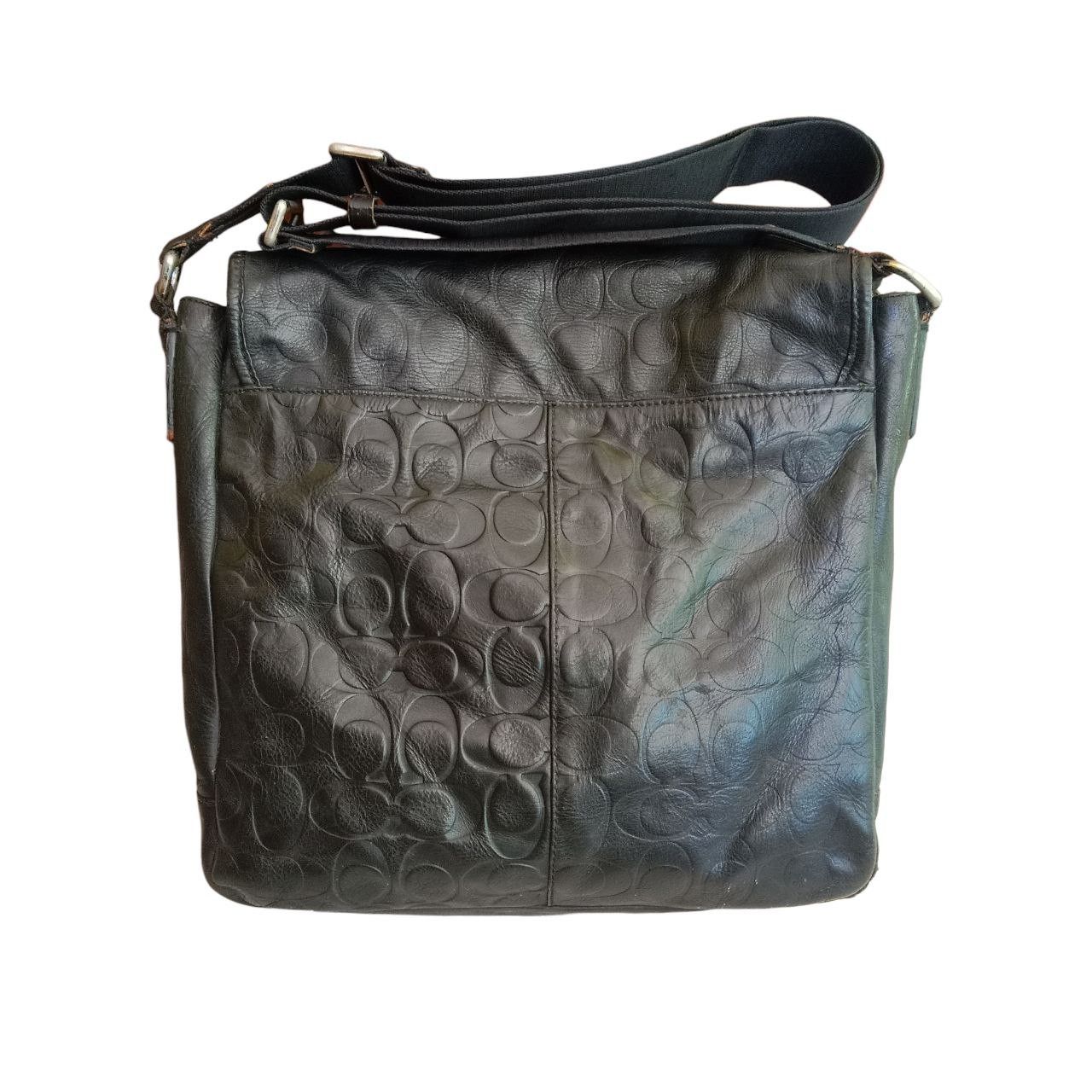 Branded Leather × Coach × Designer Authentic COACH Monogram Leather Crossbody Bag Size ONE SIZE - 10 Thumbnail