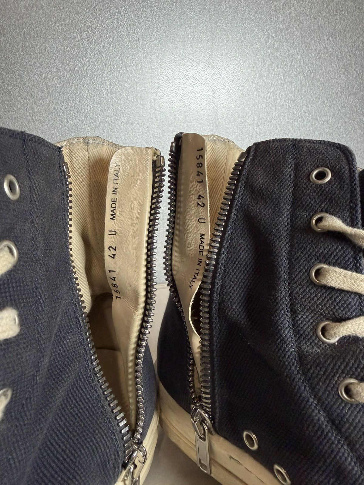 Rick Owens Rick Owens DRKSHDW Ramones Navy Size US 9 / EU 42 - 16 Thumbnail