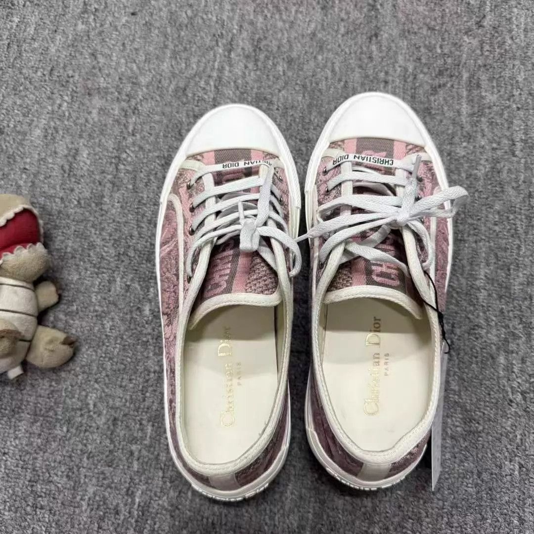 Dior Dior Pink Zoo Platform Canvas Sneaker 99 New 38.5 Size US 8 / IT 38 - 5 Thumbnail