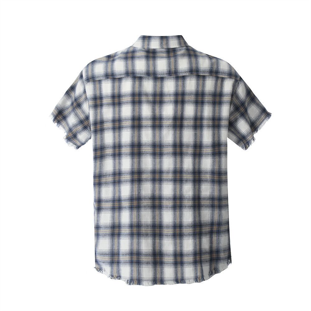 Japanese Brand × Vintage Men's retro loose casual lapel plaid shirt y2k Size US M / EU 48-50 / 2 - 2 Thumbnail