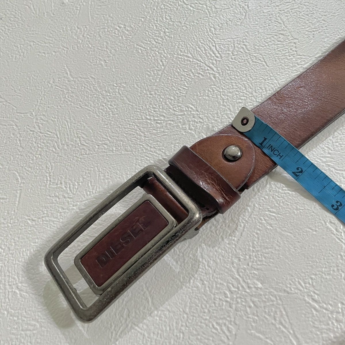 Diesel Vintage y2k Diesel Brown Leather Belts Size ONE SIZE - 4 Thumbnail