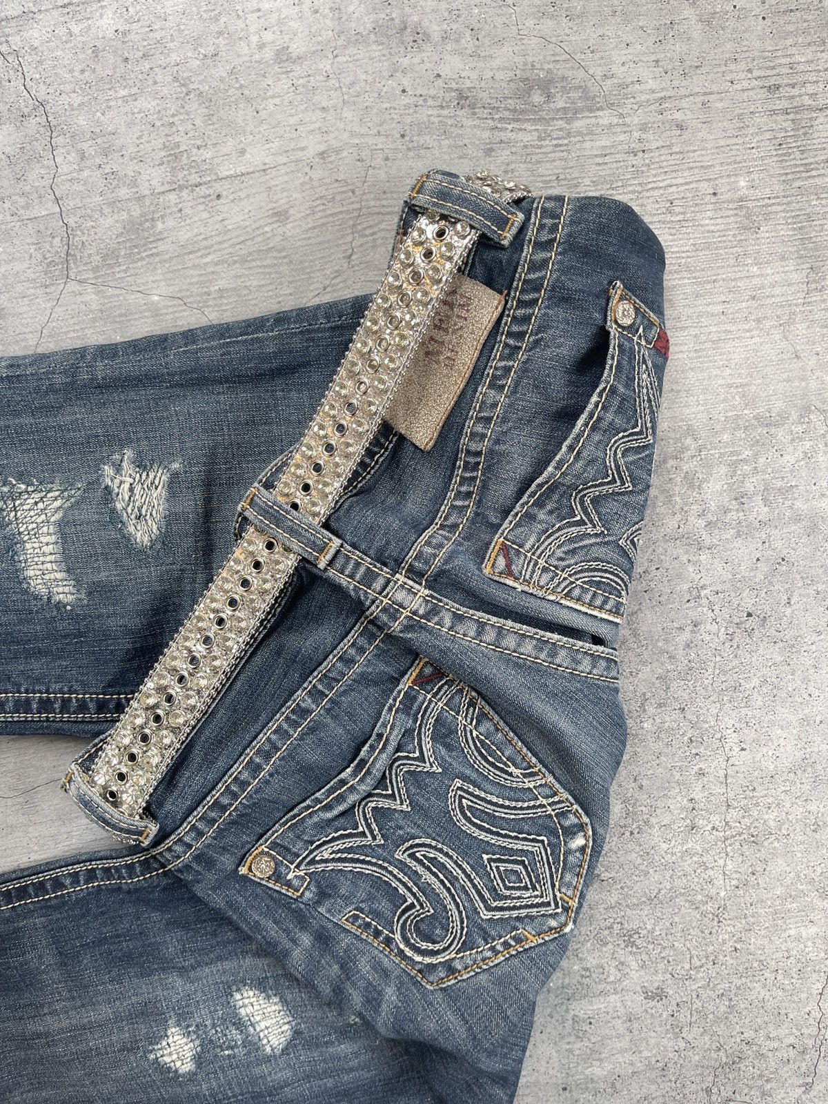 Japanese Brand B. B. Simon Style Vintage 90s Japanese opium Rock Y2K belt Size ONE SIZE - 5 Thumbnail