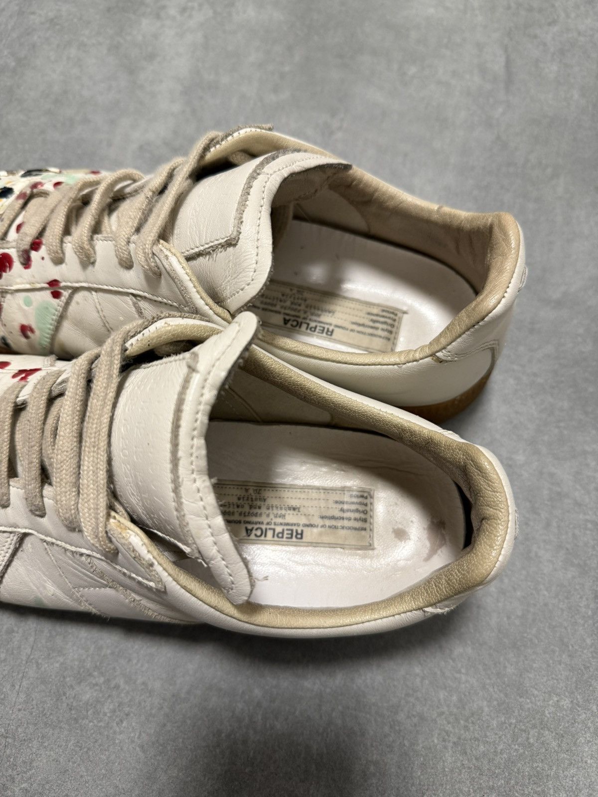 Maison Margiela Maison Margiela GAT gats Paint Splatter Vintage Rare Pair Size US 7.5 / EU 40-41 - 8 Thumbnail