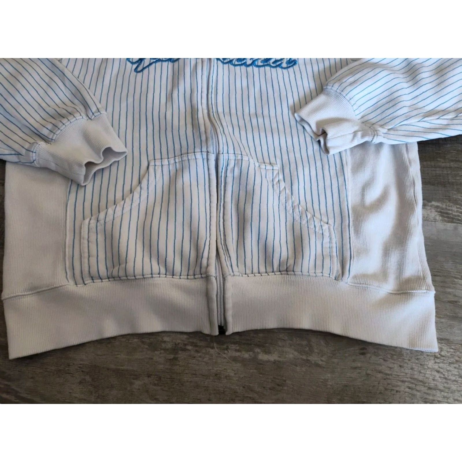 Yamaha VINTAGE Yamaha Racing Hoodie Women’s XL White Full Zip 90s Grunge Sports Size XL / US 12-14 / IT 48-50 - 2 Thumbnail